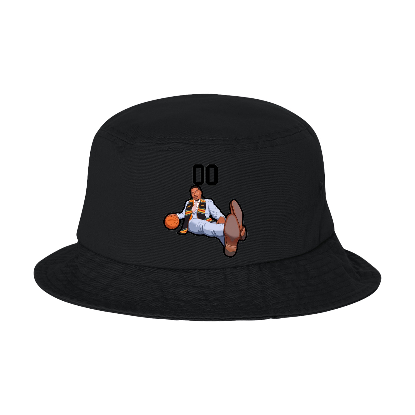 Bucket Cap — Number Top in Black