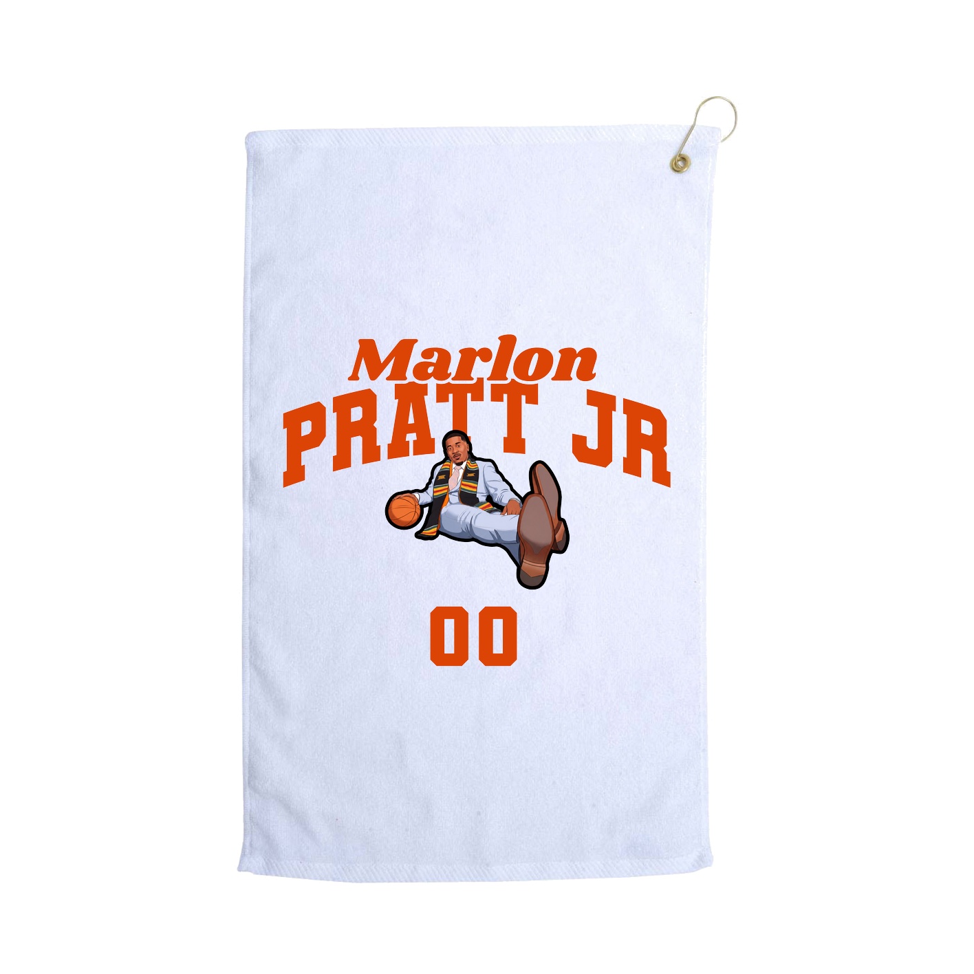 Golf Towel — Signature Arch in White