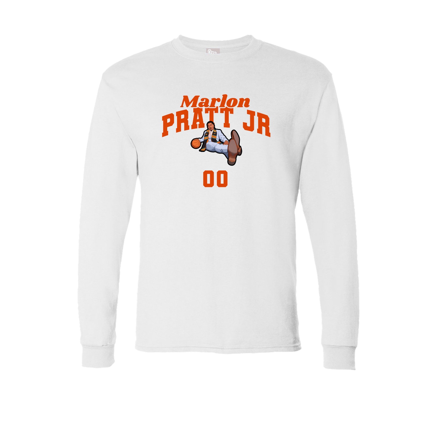 Long Sleeve Tee — Signature Arch in White