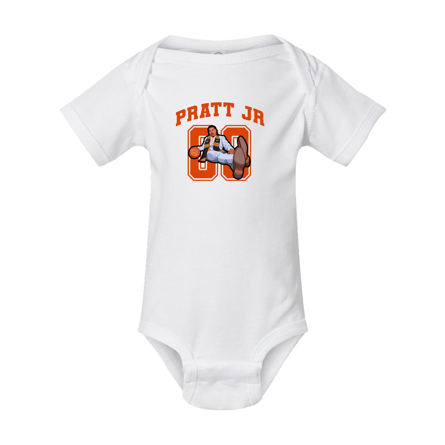 Baby Onesie — Number in White