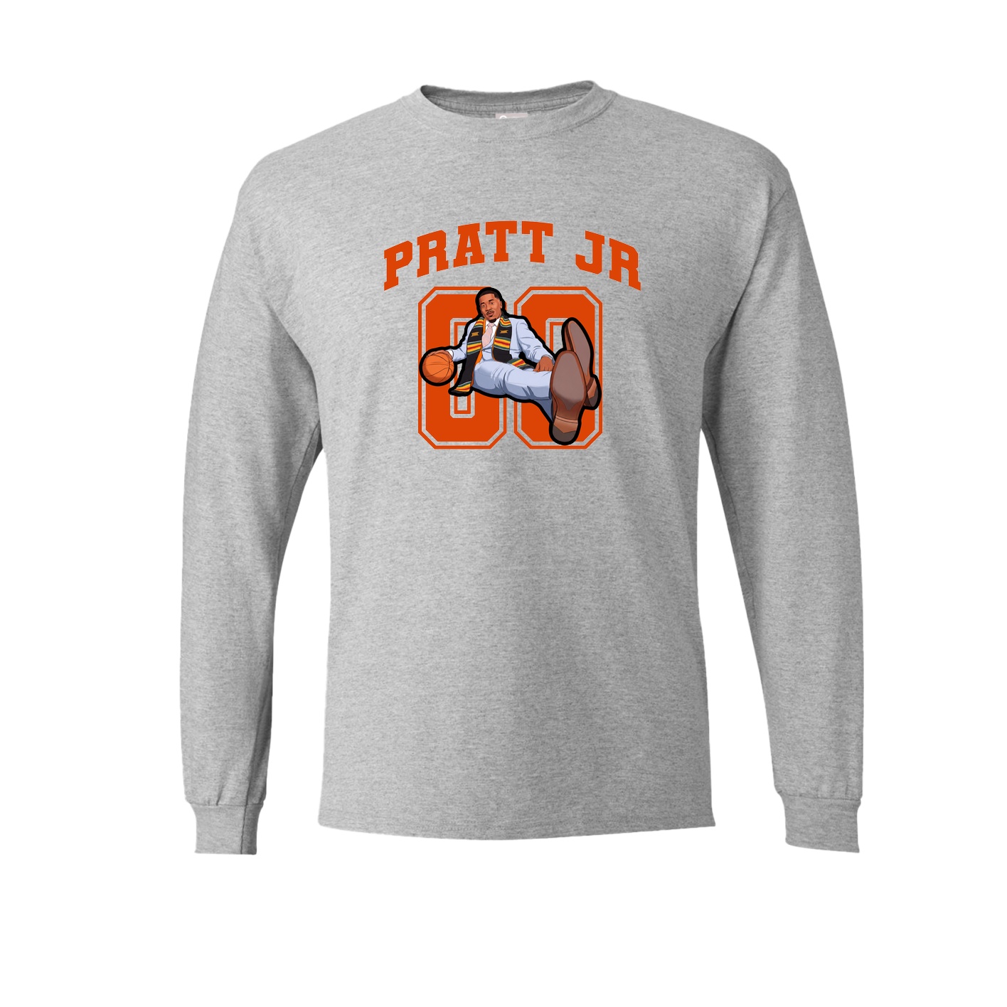 Long Sleeve Tee — Number in Grey