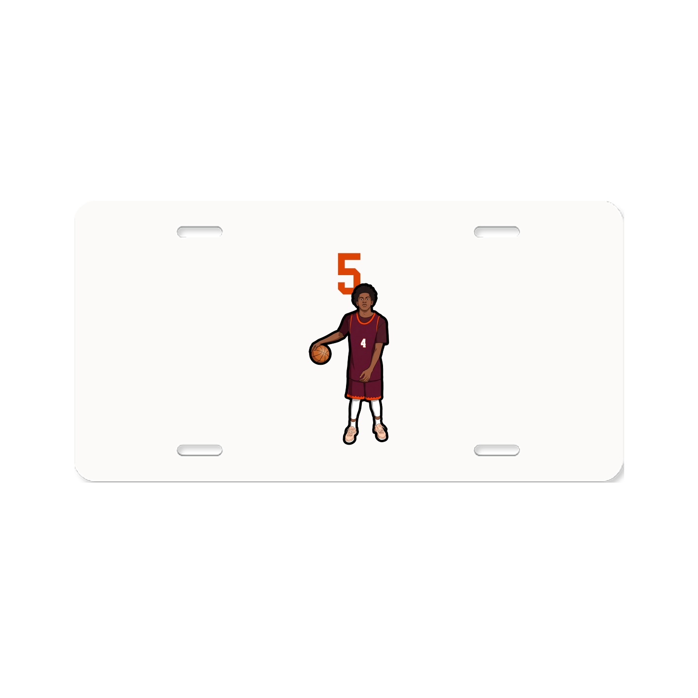 License Plate — Number Top in Classic