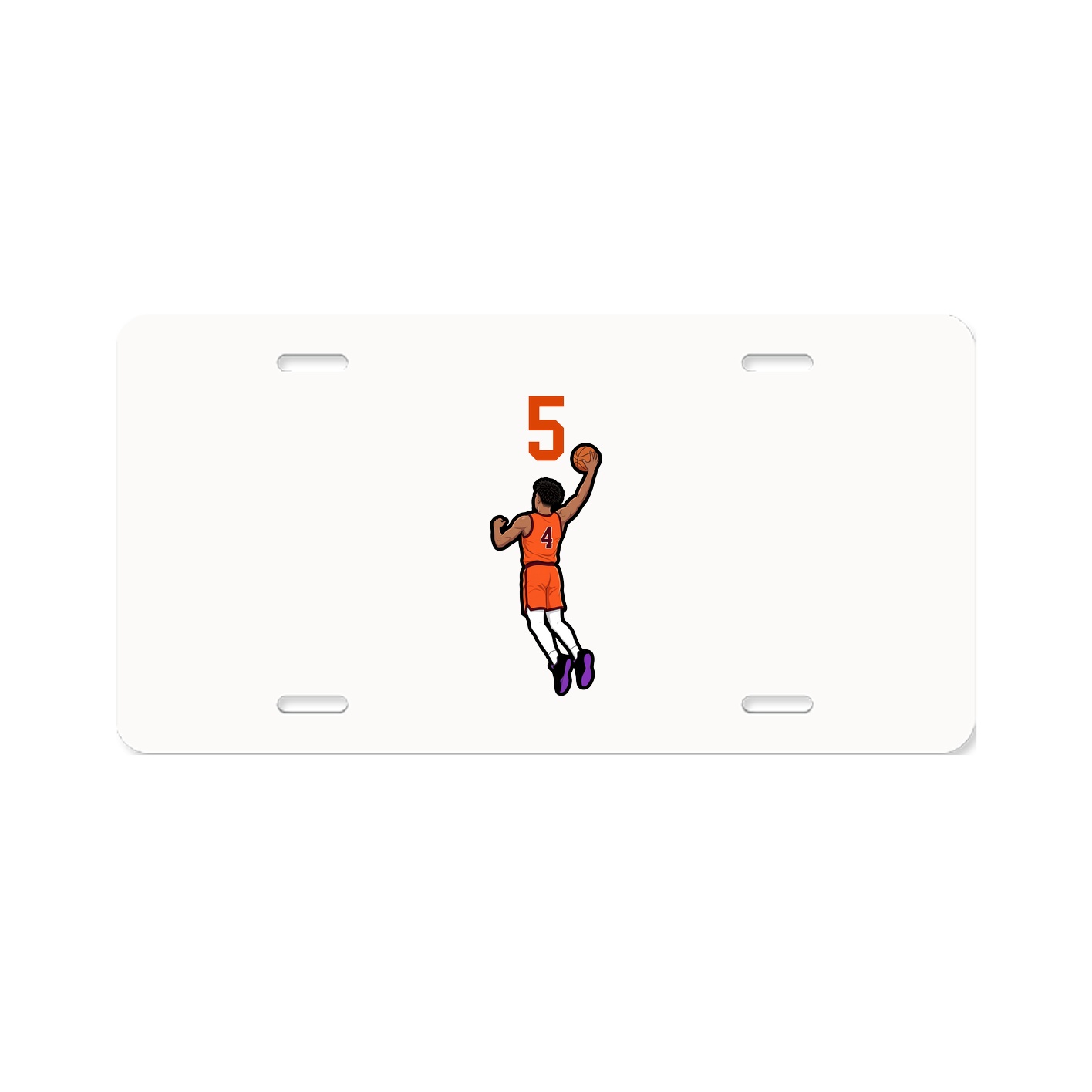 License Plate — Number Top in Classic