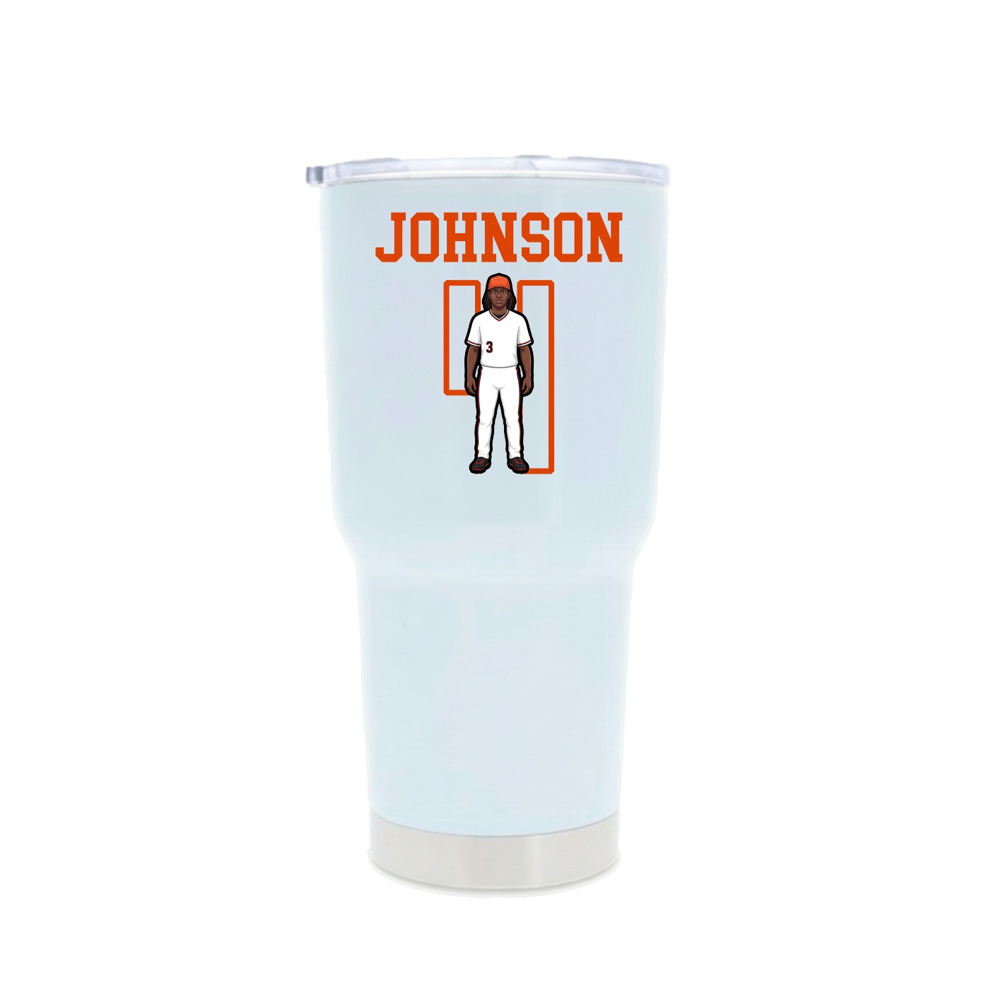 30oz Stainless Steel Tumbler — Shirsey in White