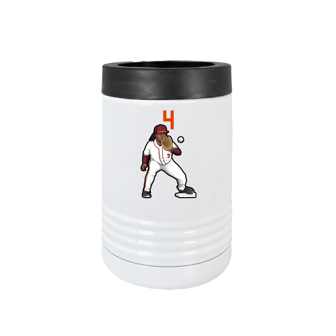 Beverage Holder — Number Top in White