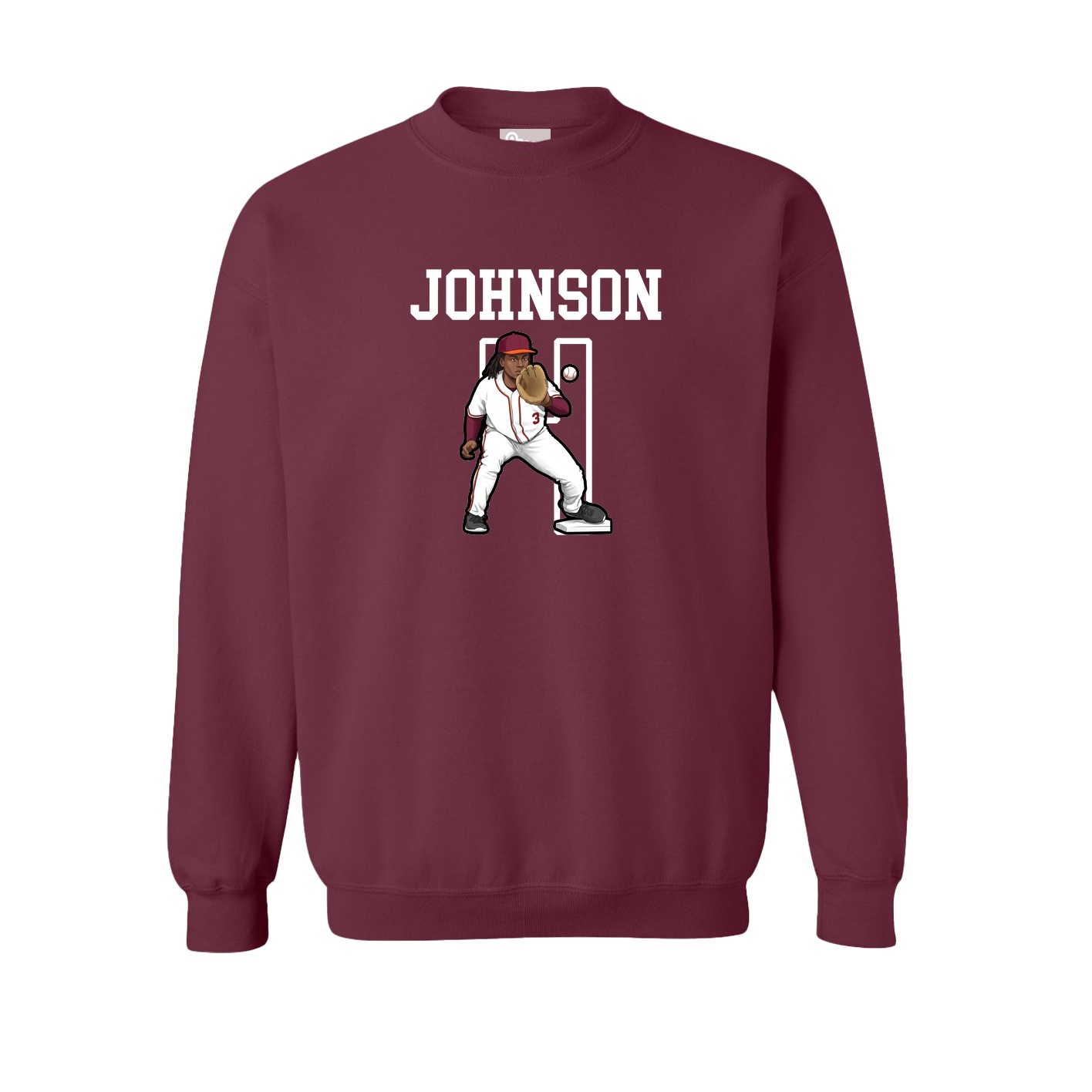 Fleece Crew — Shirsey in Maroon