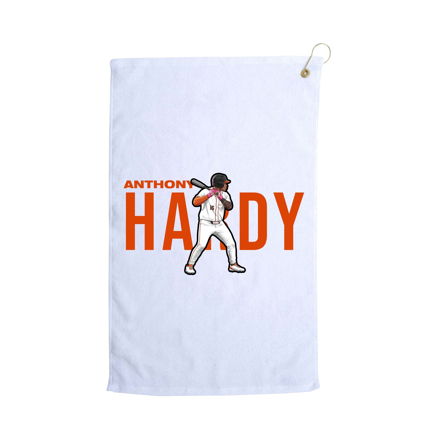 Golf Towel — Player Name in White