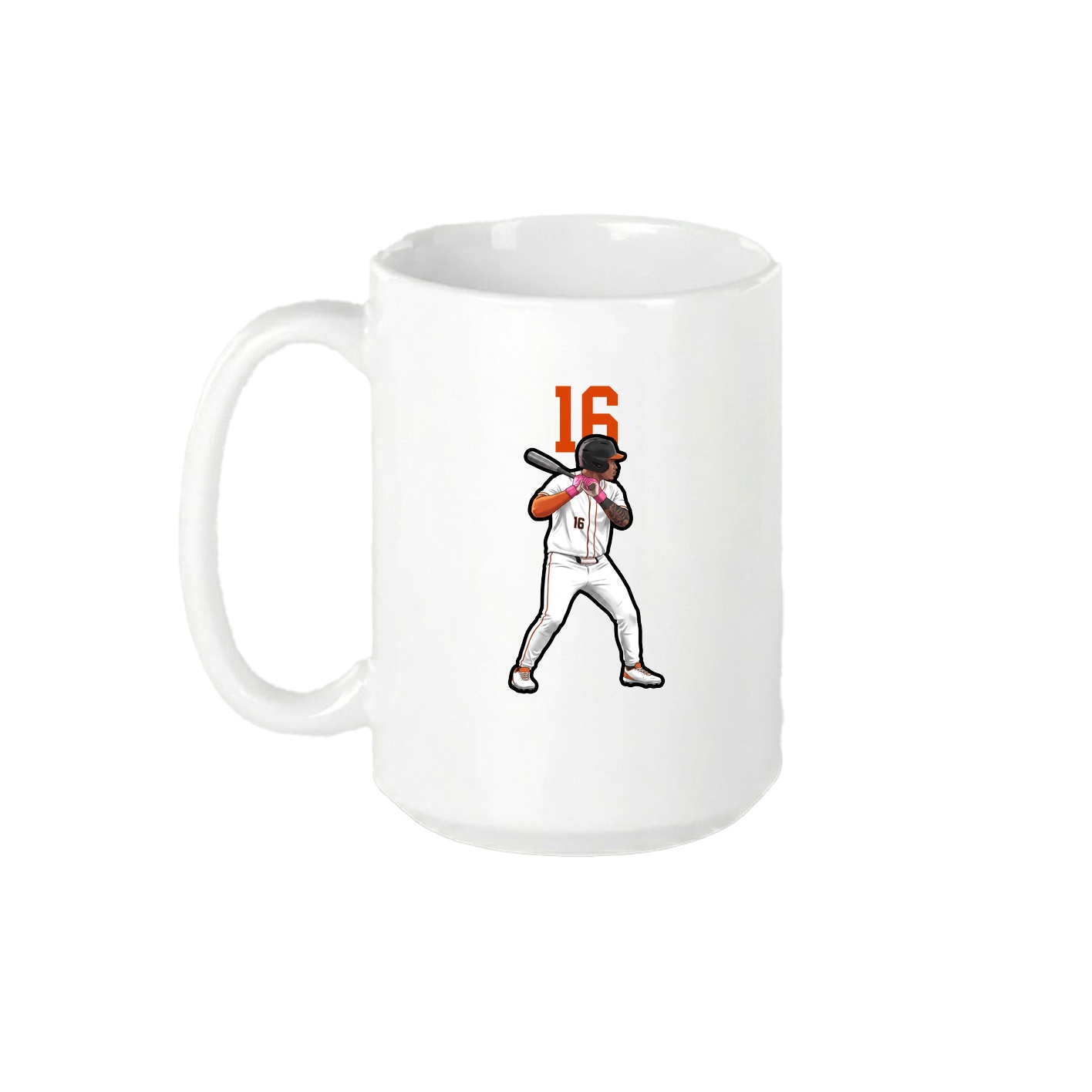 15oz Coffee Mug — Number Top in White