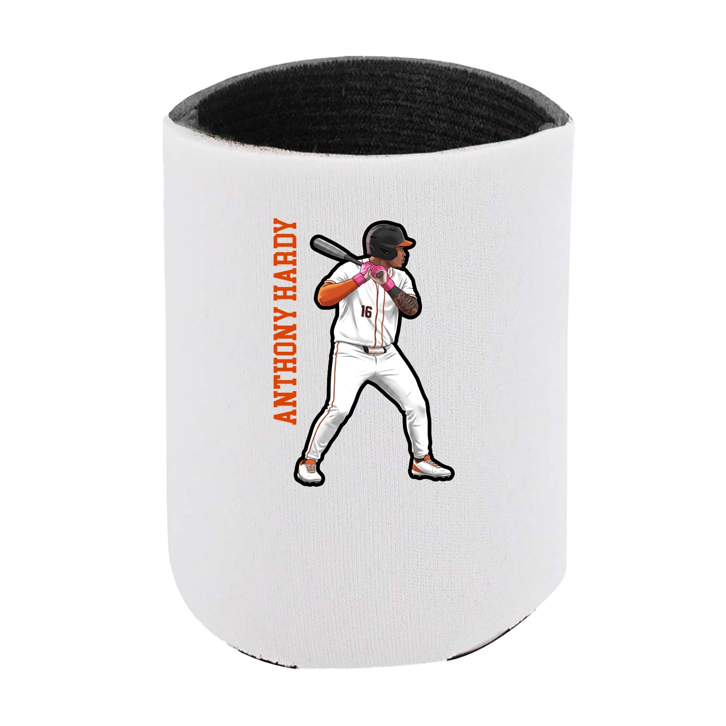 Can Holder — Name Vertical in White