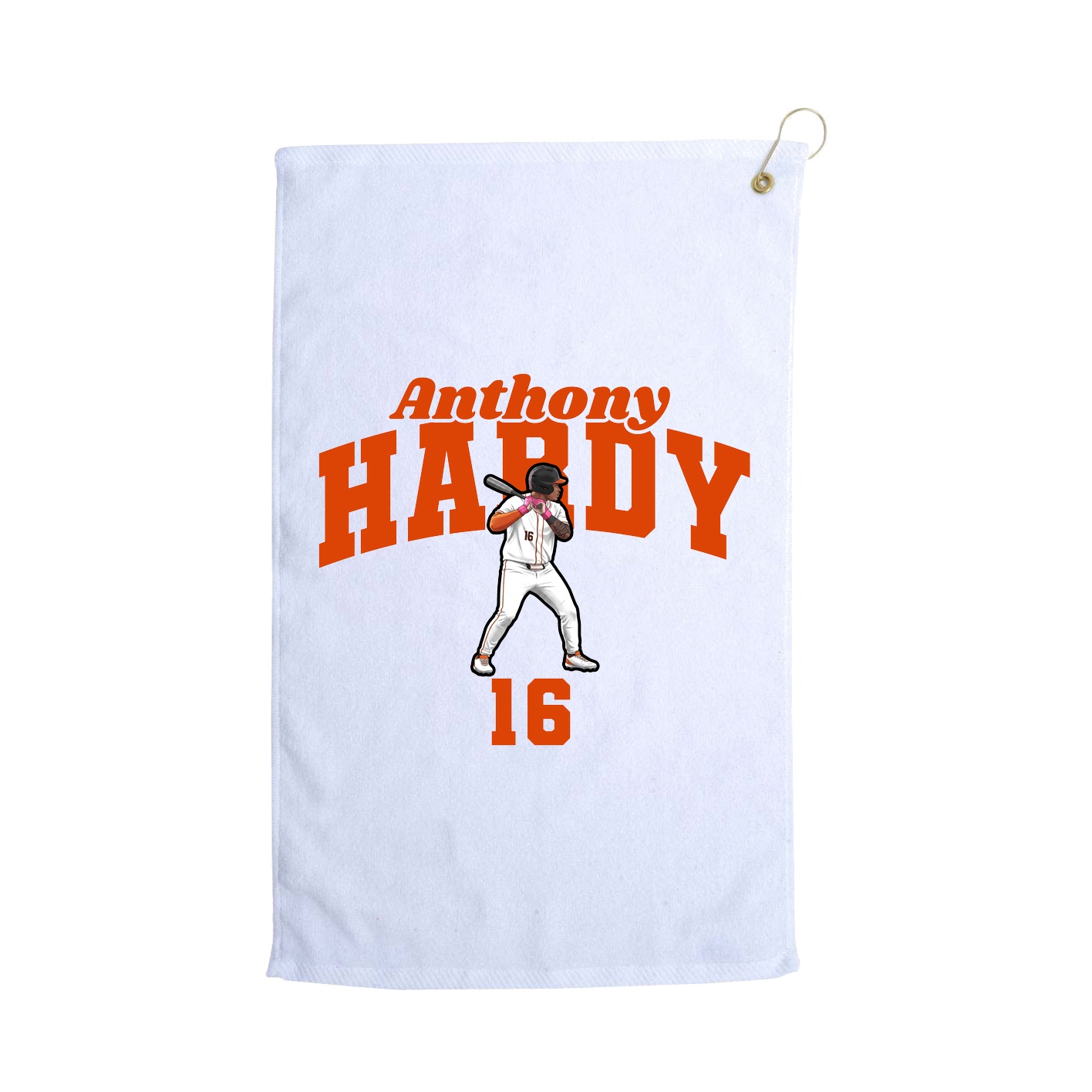 Golf Towel — Signature Arch in White