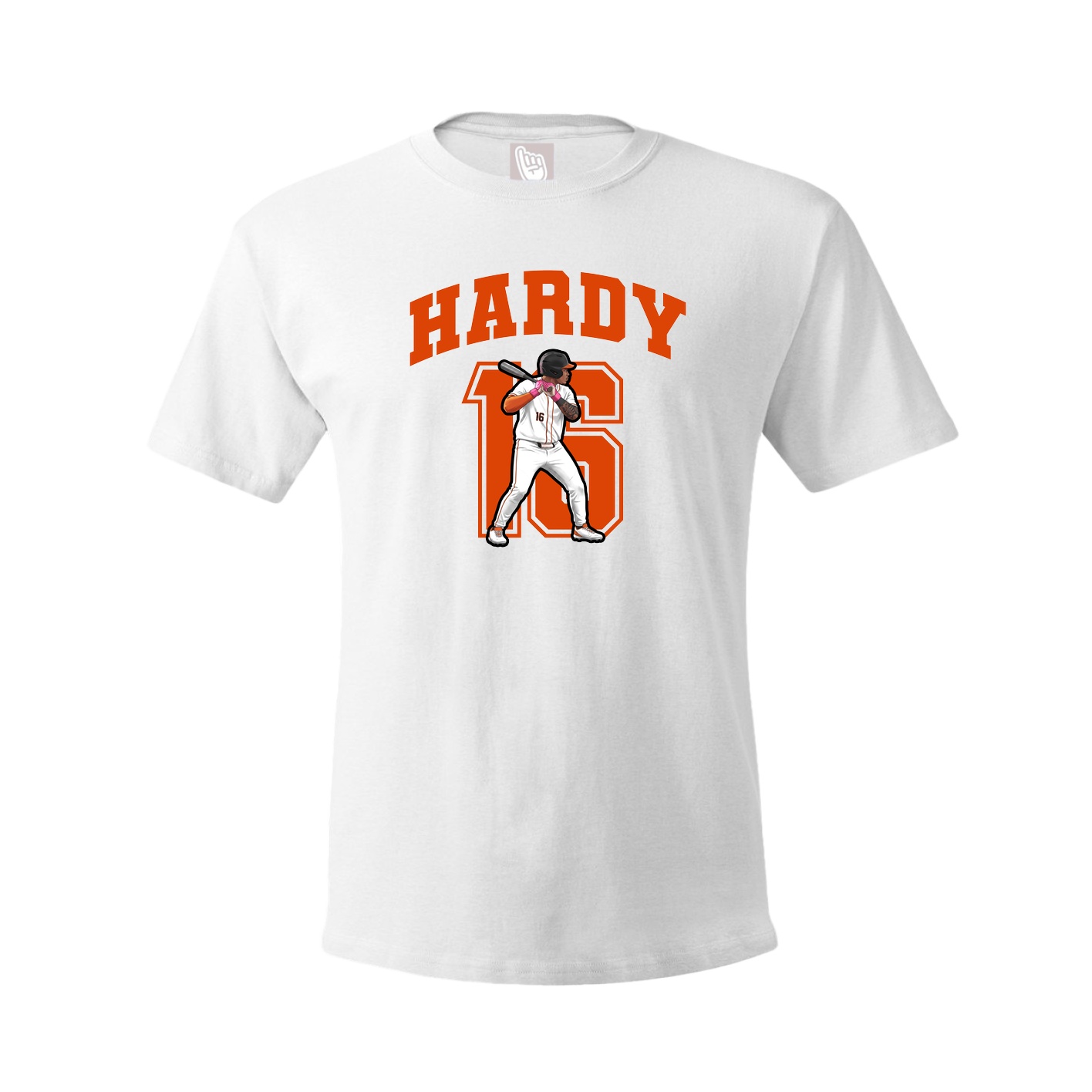 Youth Tee — Number in White