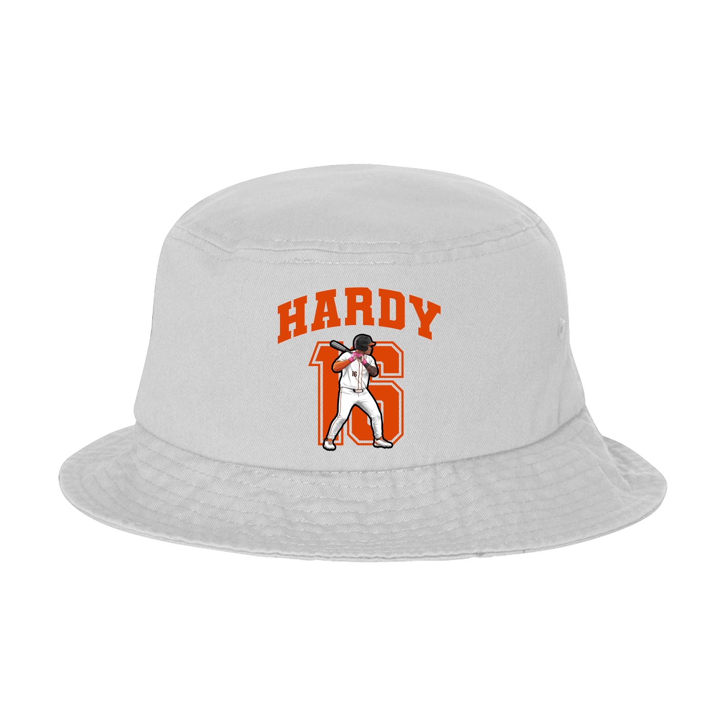 Bucket Cap — Number in White