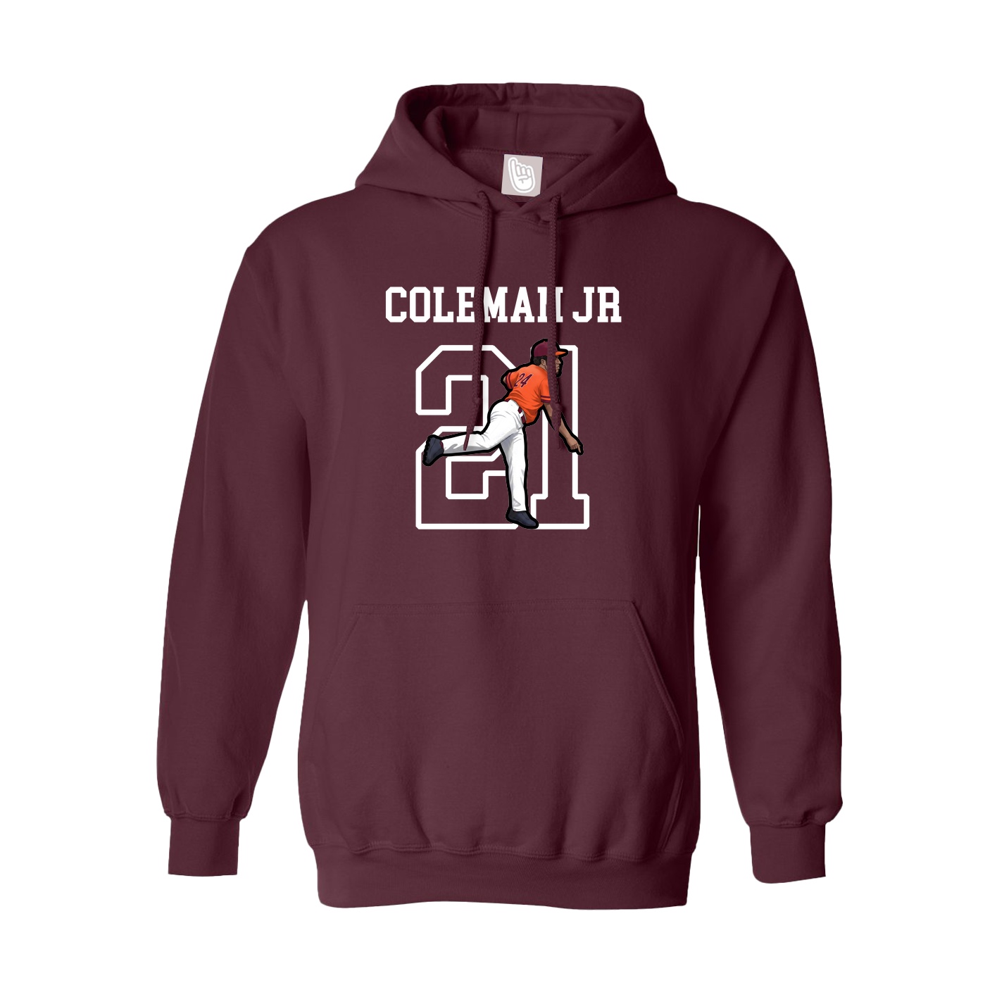 Hoodie — Shirsey in Maroon