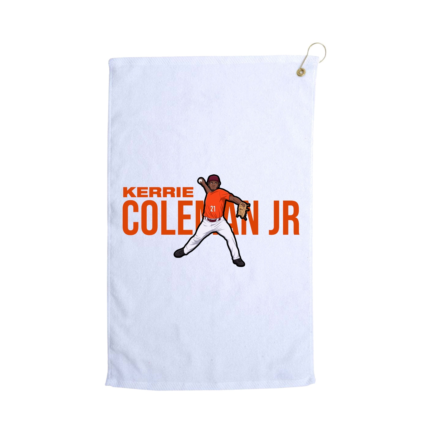 Golf Towel — Player Name in White