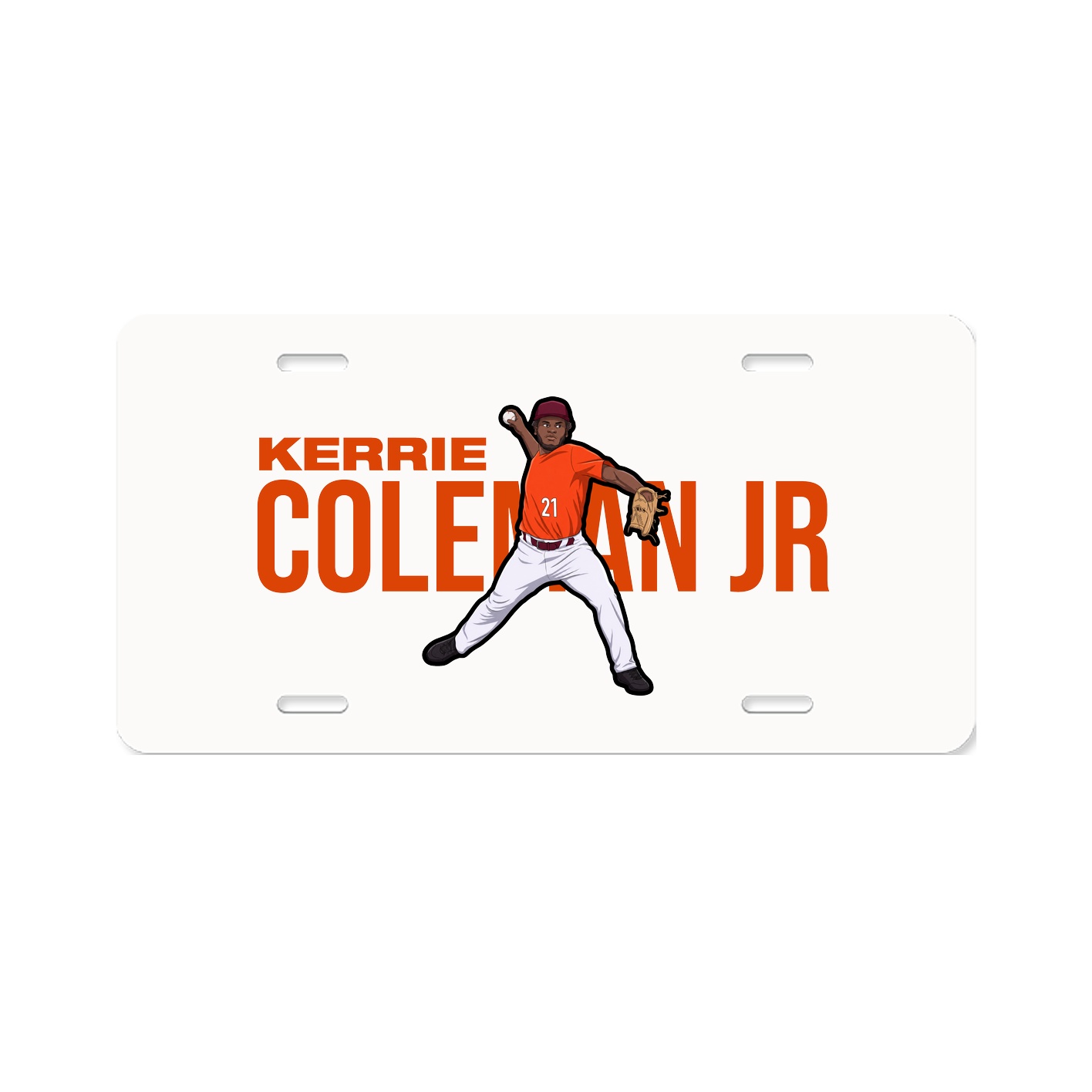 License Plate — Player Name in Classic