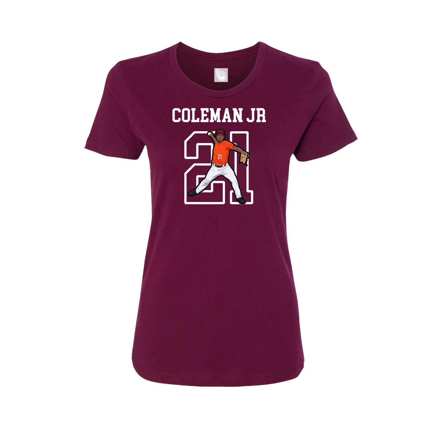 Fitted Women's Tee — Shirsey in Maroon
