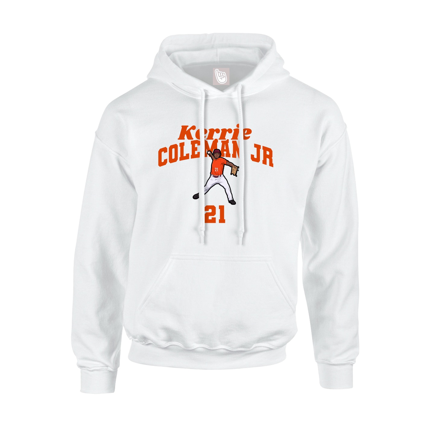 Hoodie — Signature Arch in White