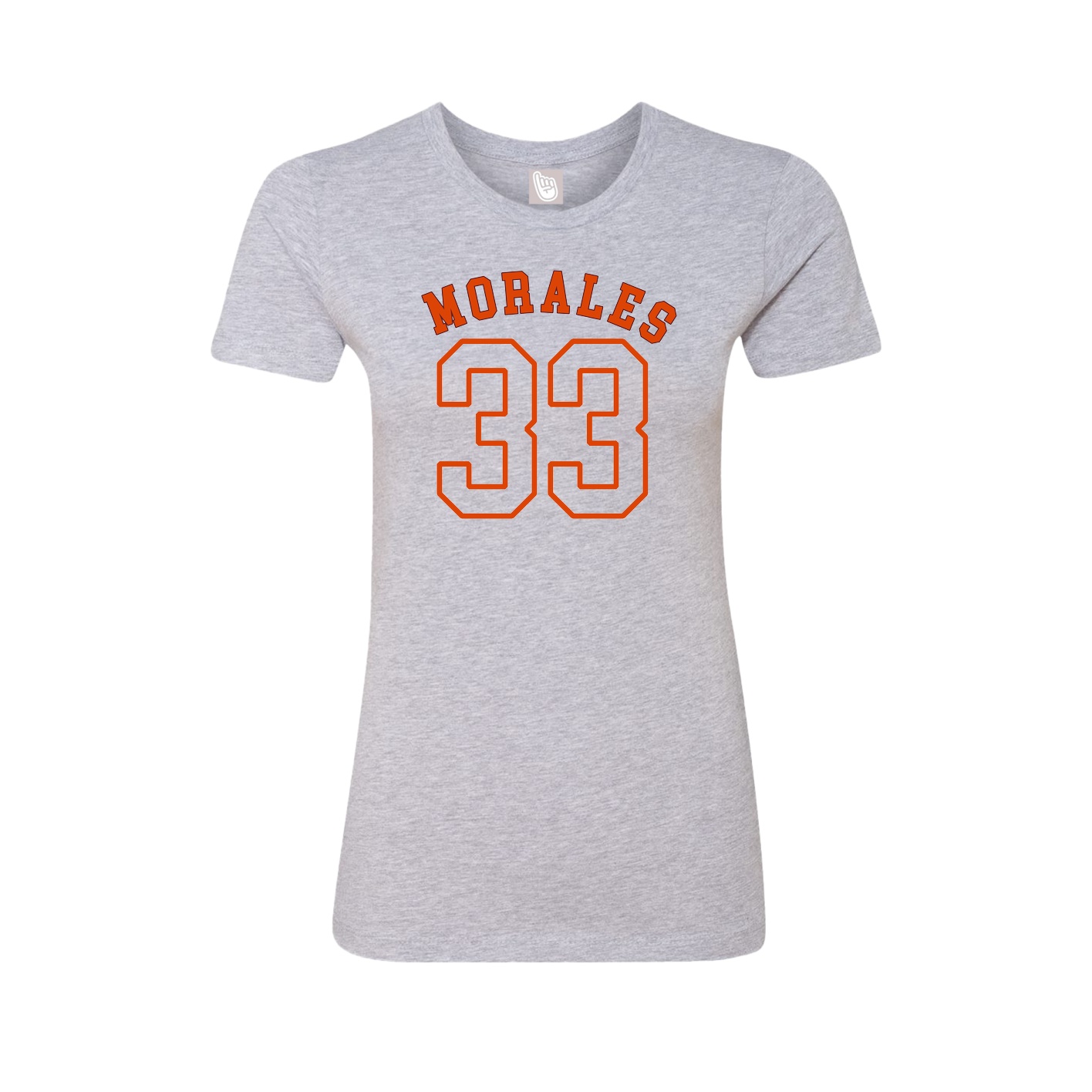 Fitted Women's Tee — Shirsey Arch in Grey
