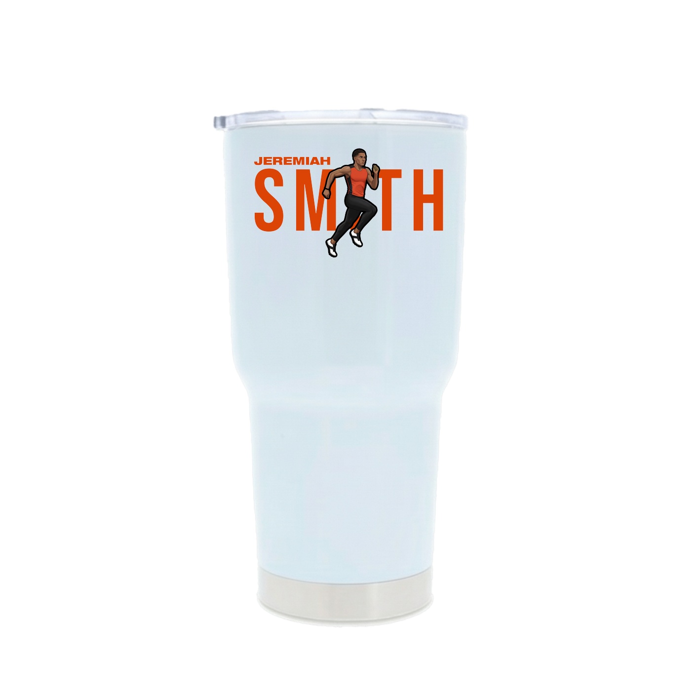 30oz Stainless Steel Tumbler — Player Name in White