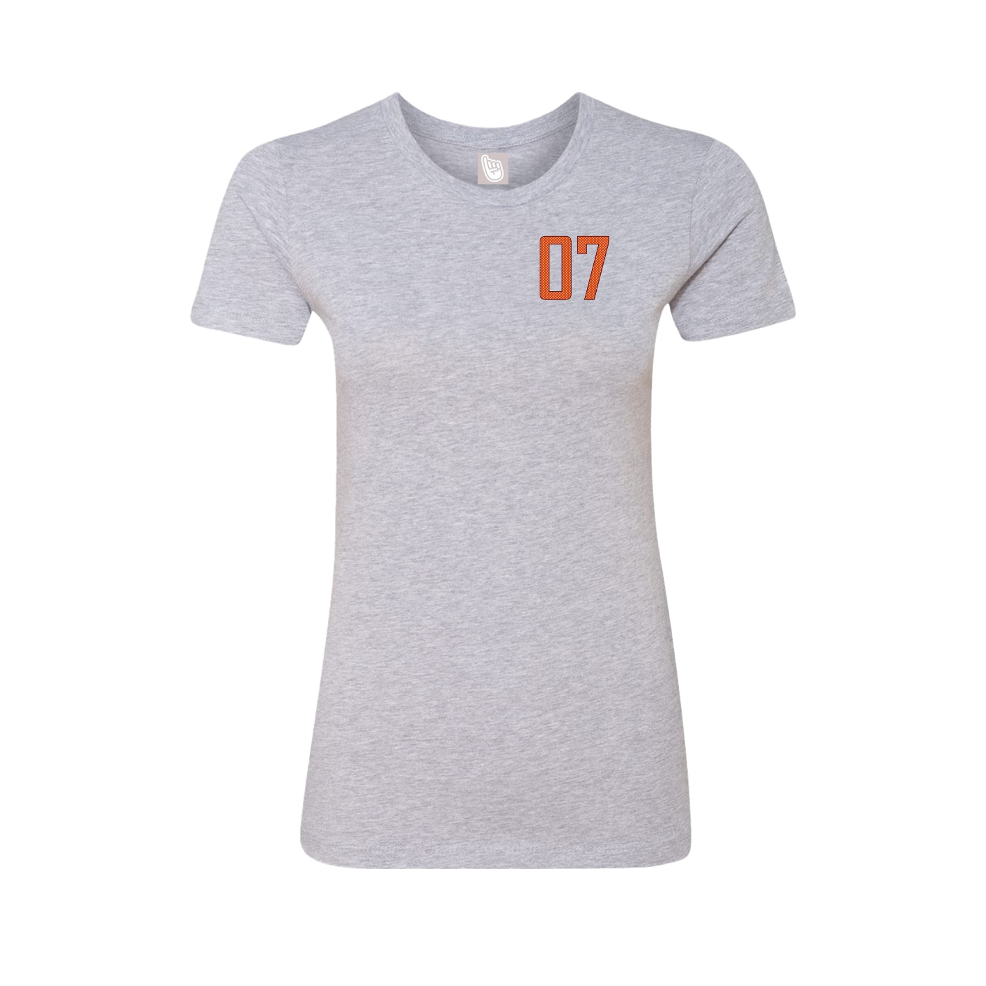 Fitted Women's Tee — Front Shirsy in Grey