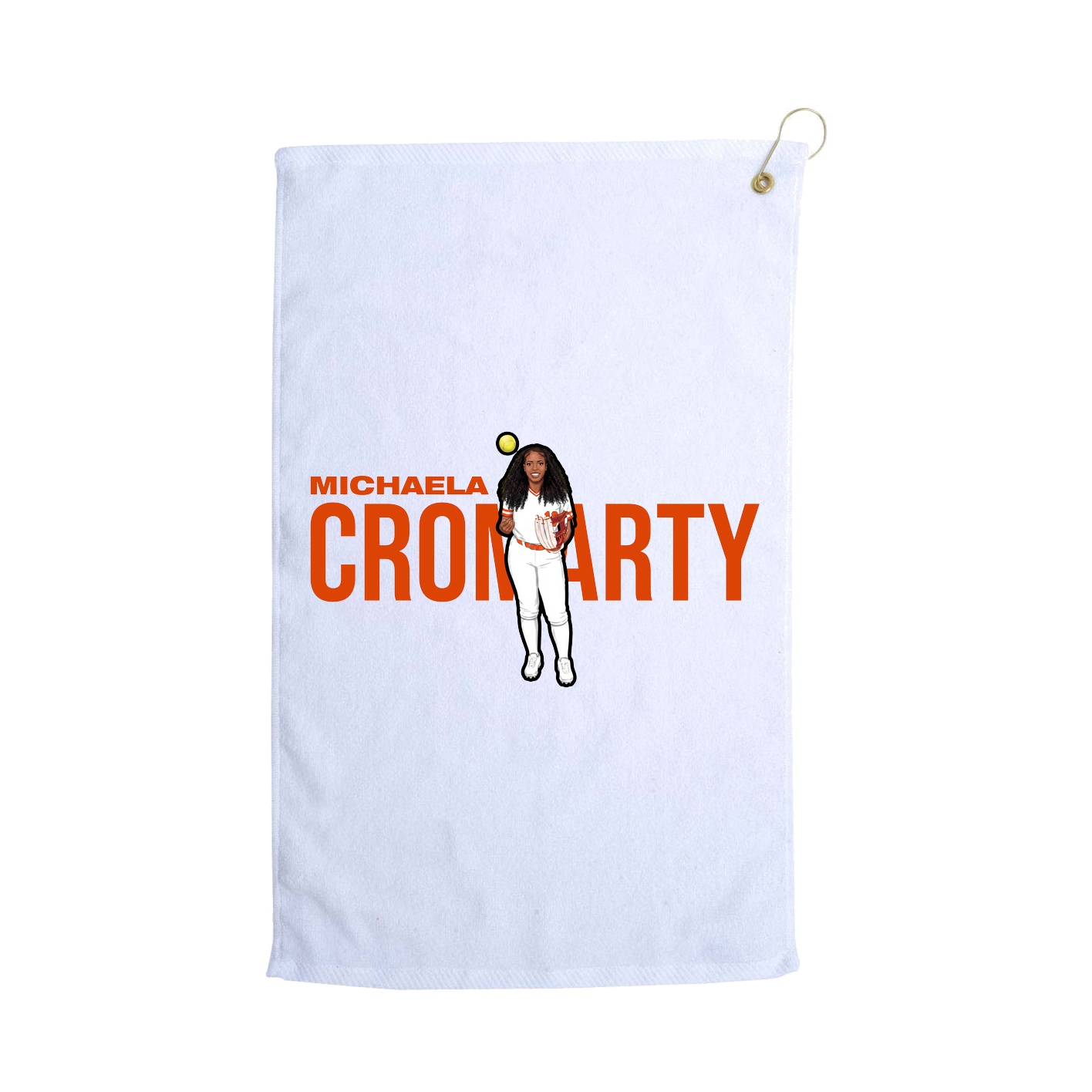 Golf Towel — Player Name in White