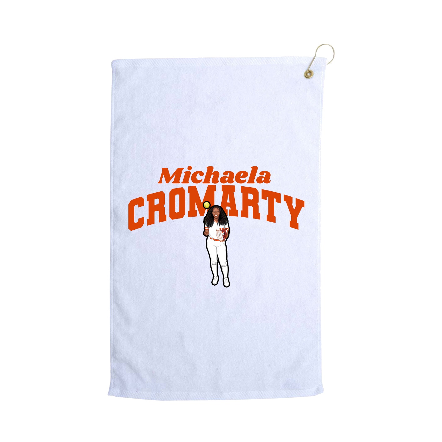 Golf Towel — Signature Arch in White