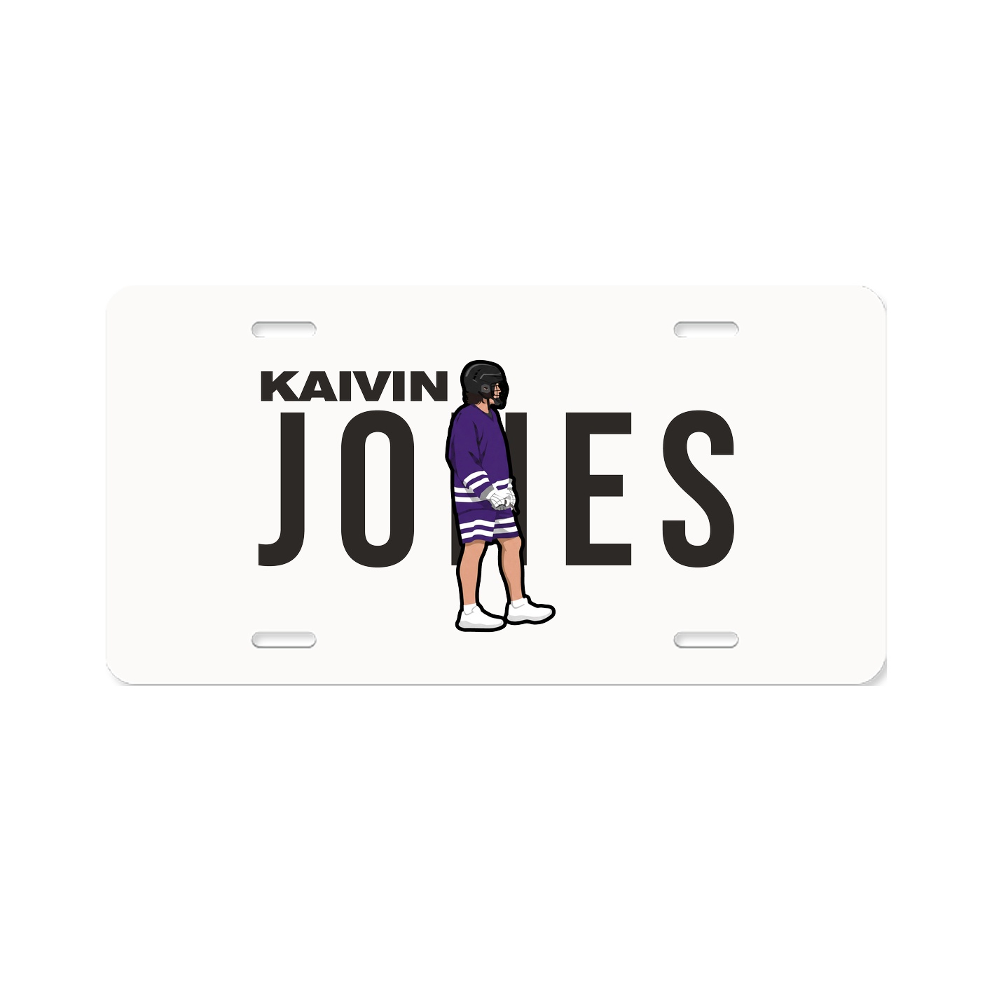 License Plate — Player Name in Classic