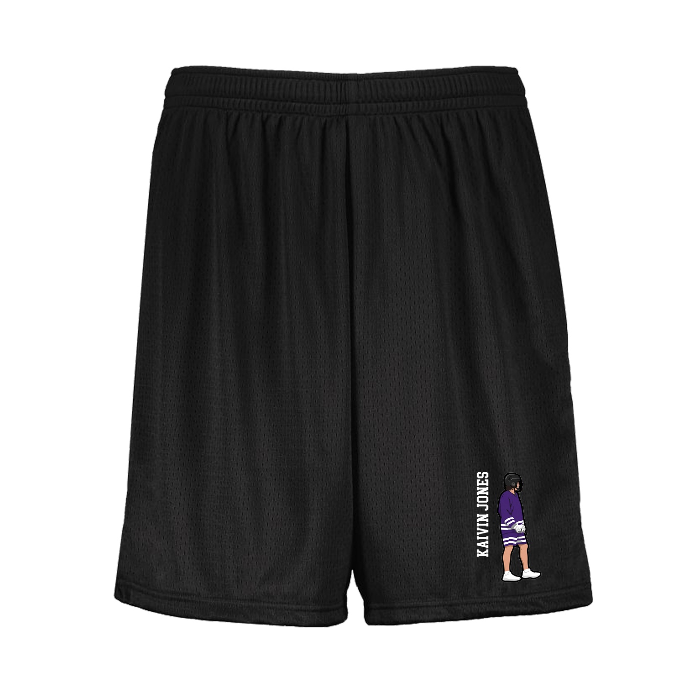 Shorts — Name Vertical in Black