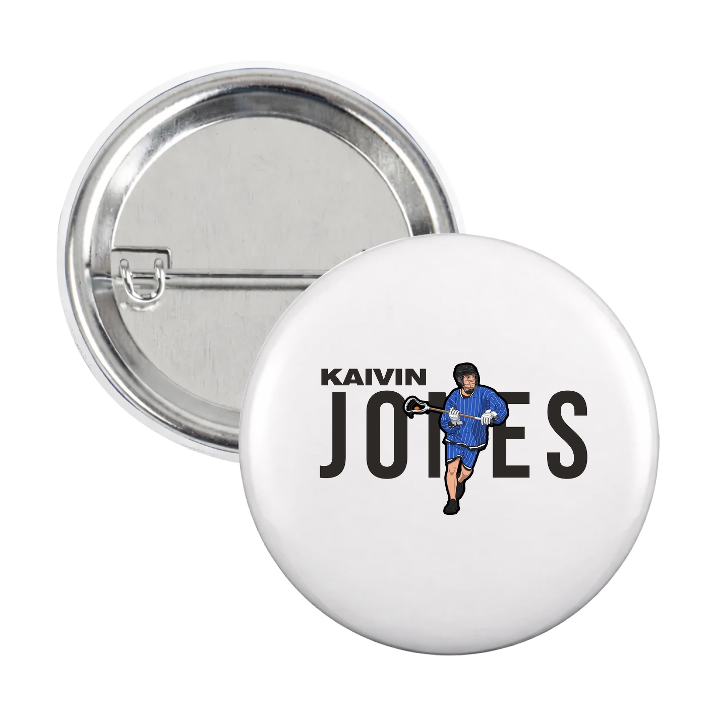 Game Day Button — Player Name in White