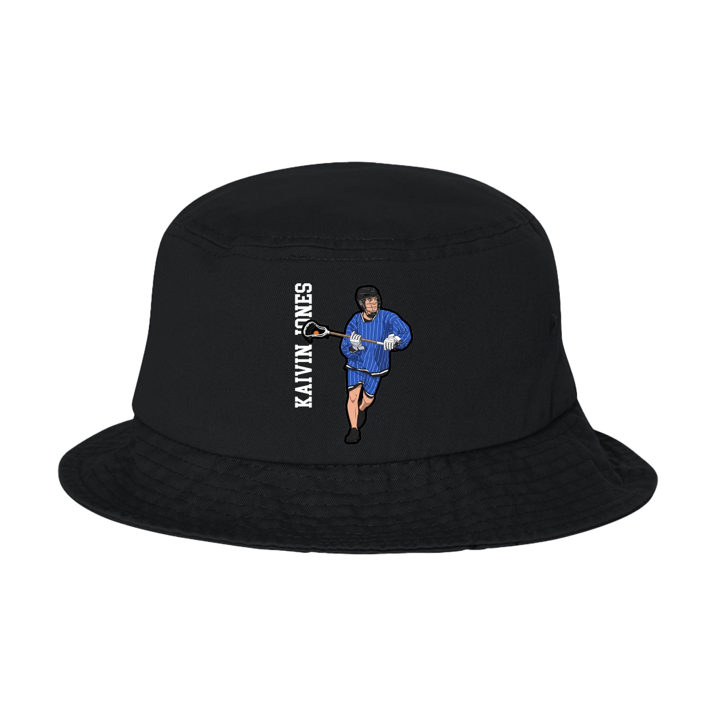 Bucket Cap — Name Vertical in Black