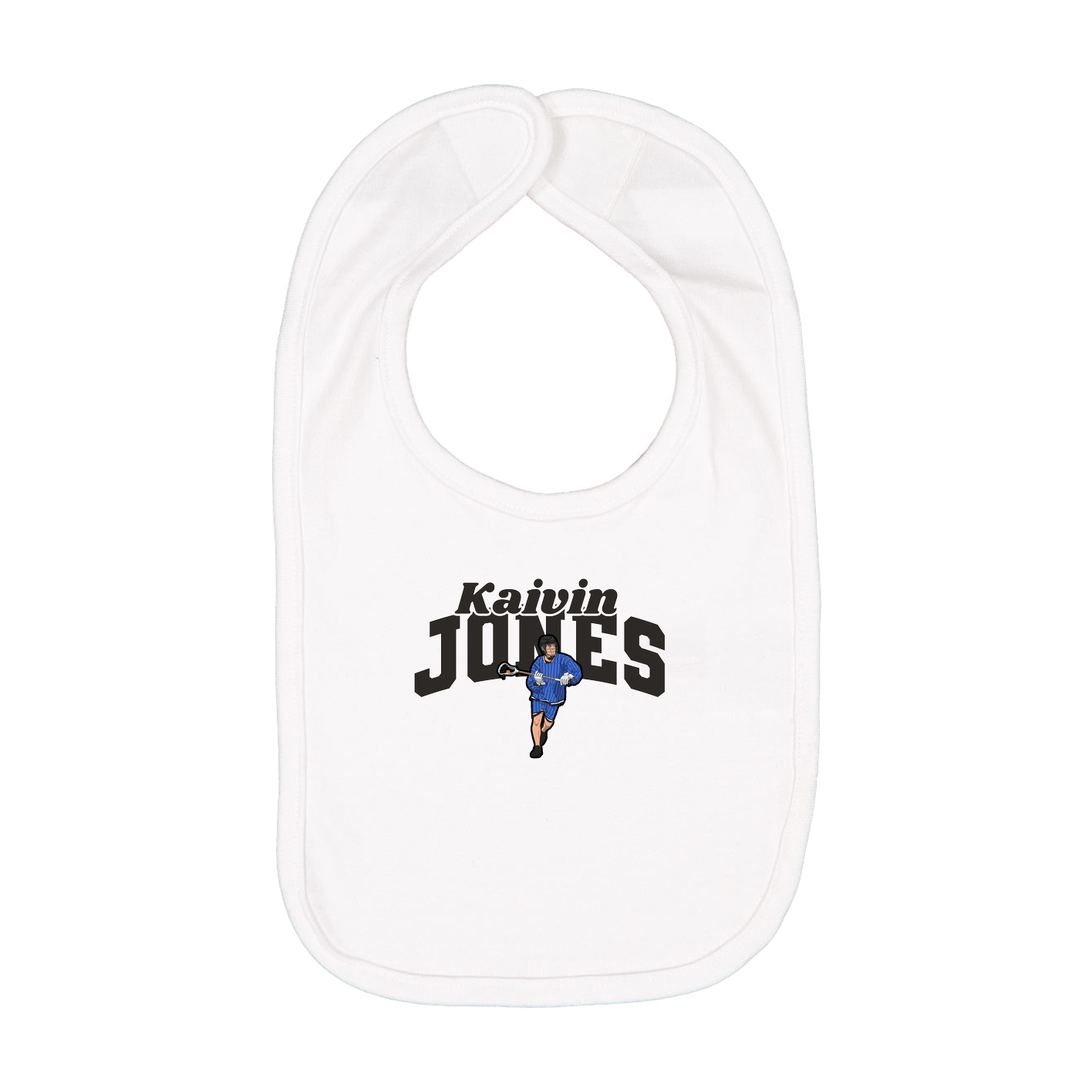 Infant Bib — Signature Arch in White