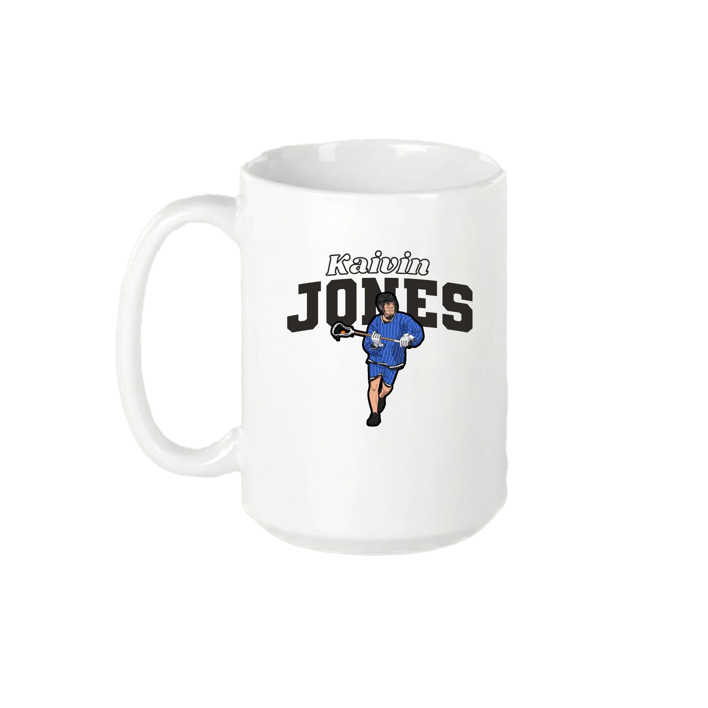 15oz Coffee Mug — Name Arch in White