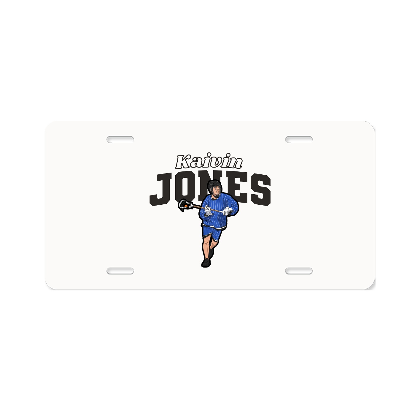 License Plate — Name Arch in Classic