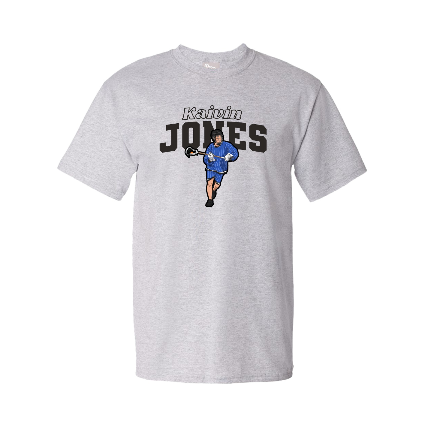 Youth Tee — Name Arch in Grey