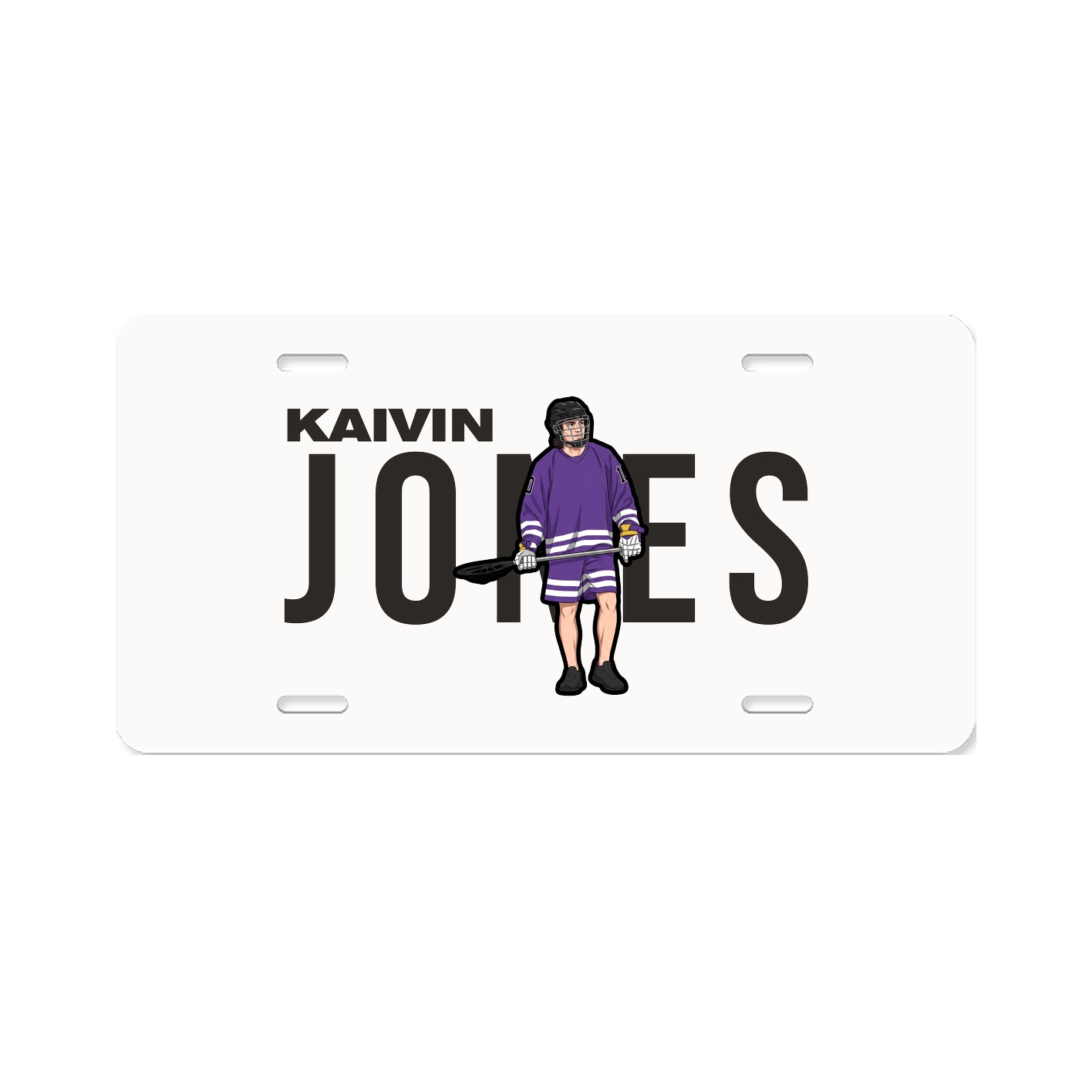License Plate — Player Name in Classic
