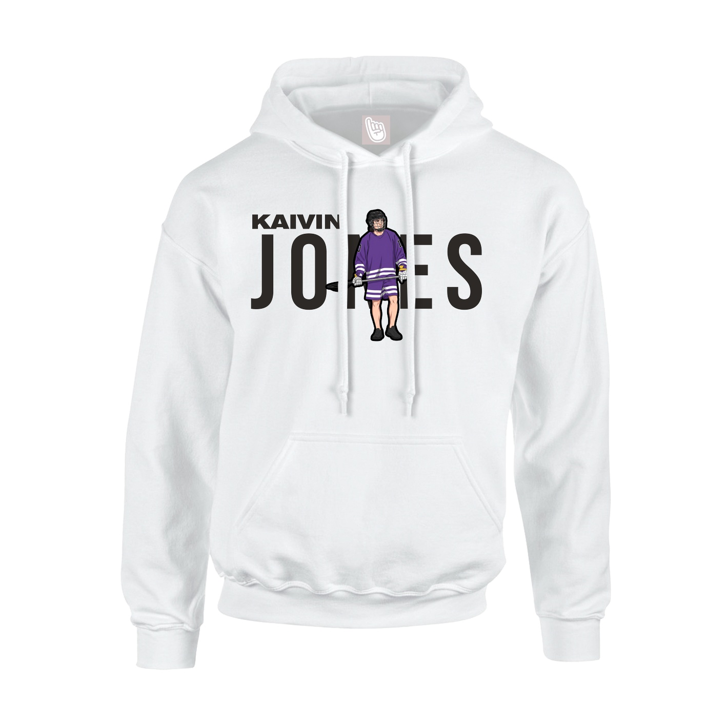 Youth Hoodie — Player Name in White