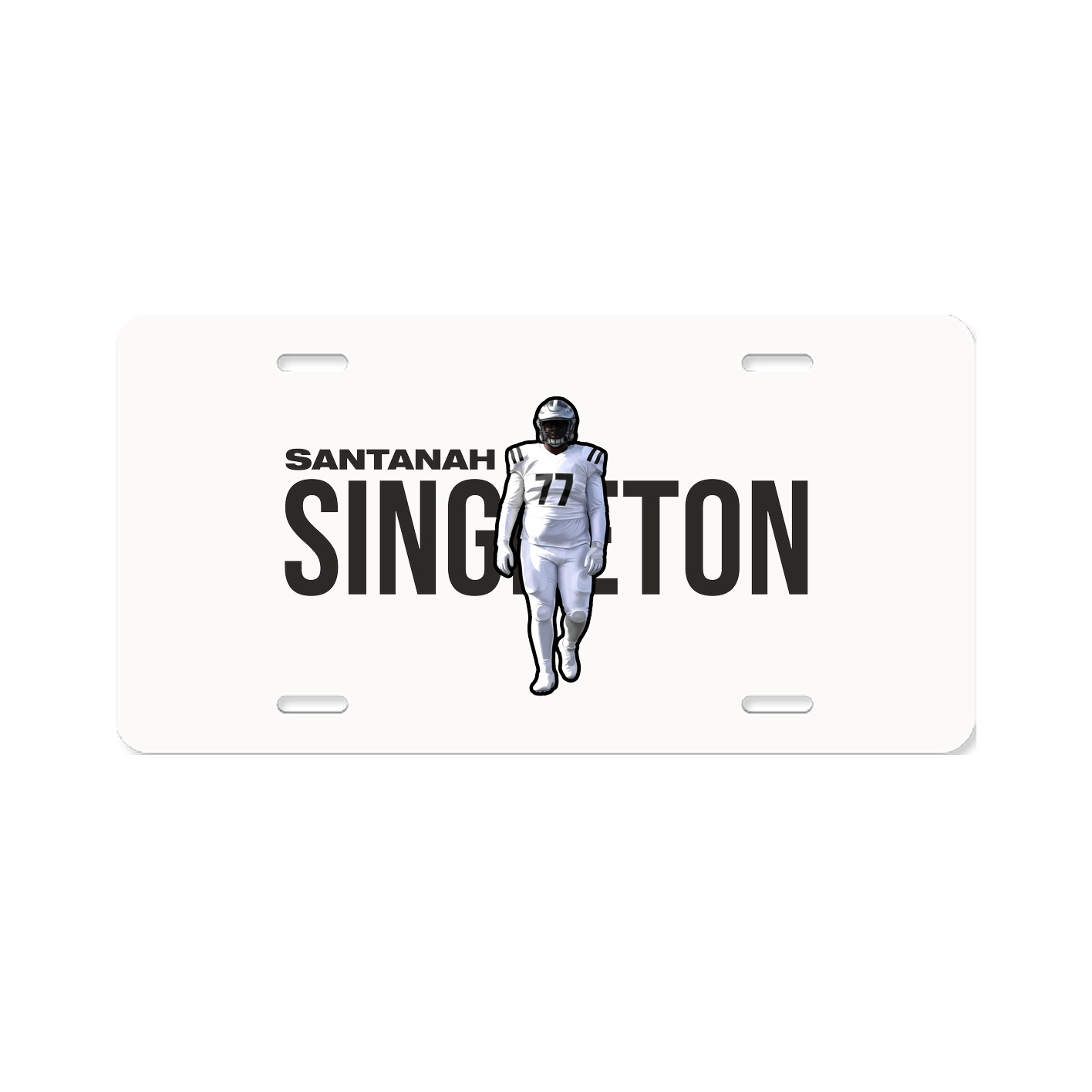 License Plate — Player Name in Classic
