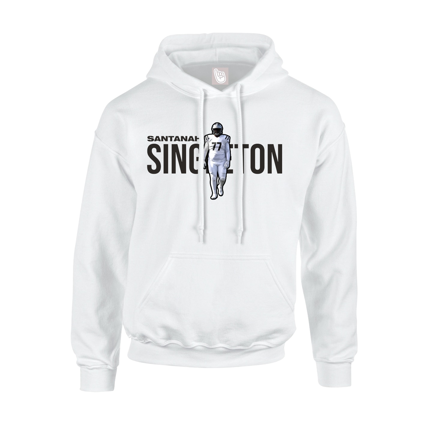 Hoodie — Player Name in White