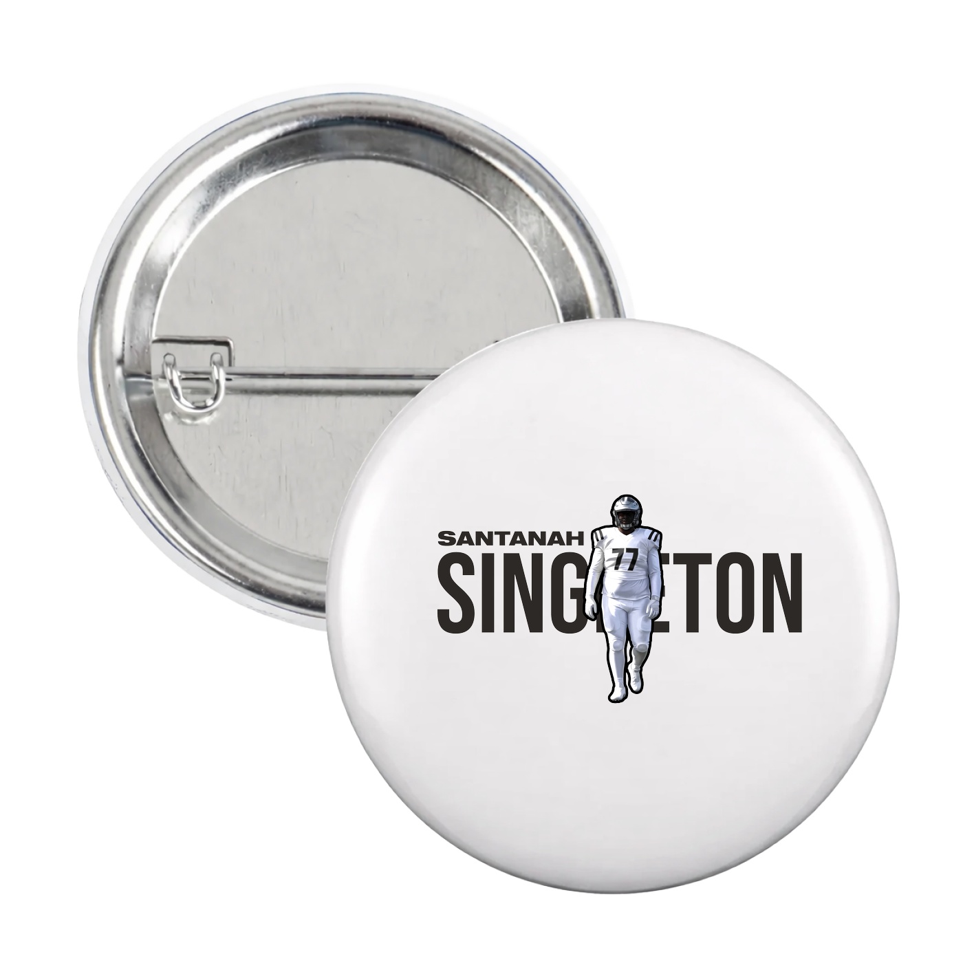 Game Day Button — Player Name in White
