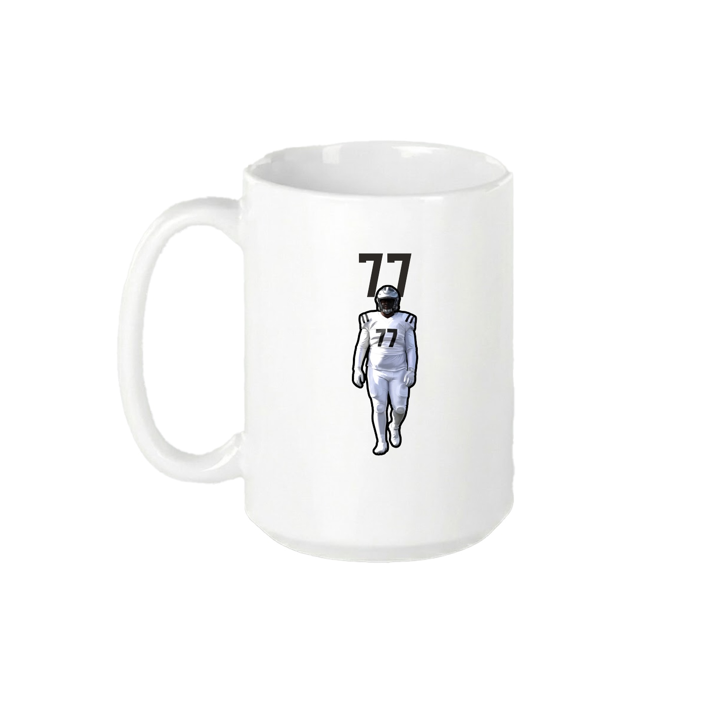 15oz Coffee Mug — Number Top in White