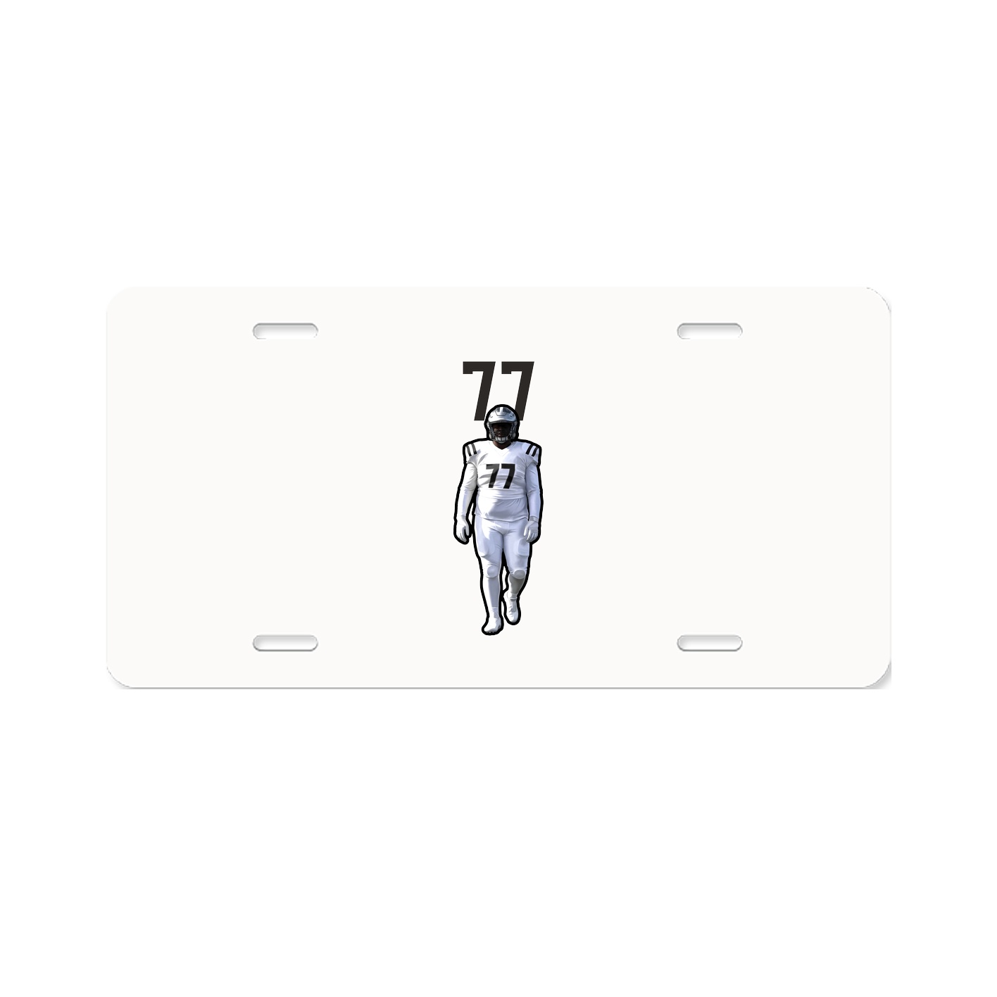 License Plate — Number Top in Classic