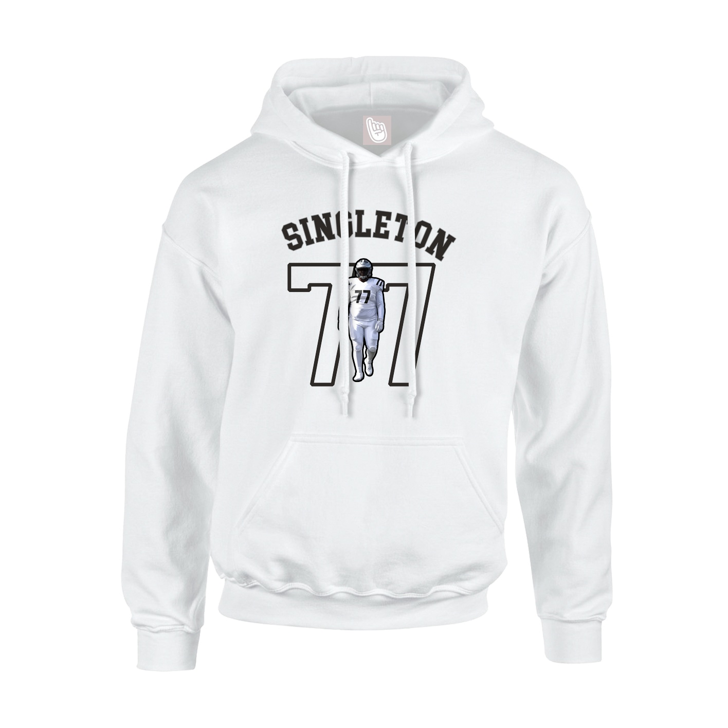 Hoodie — Shirsey Arch in White