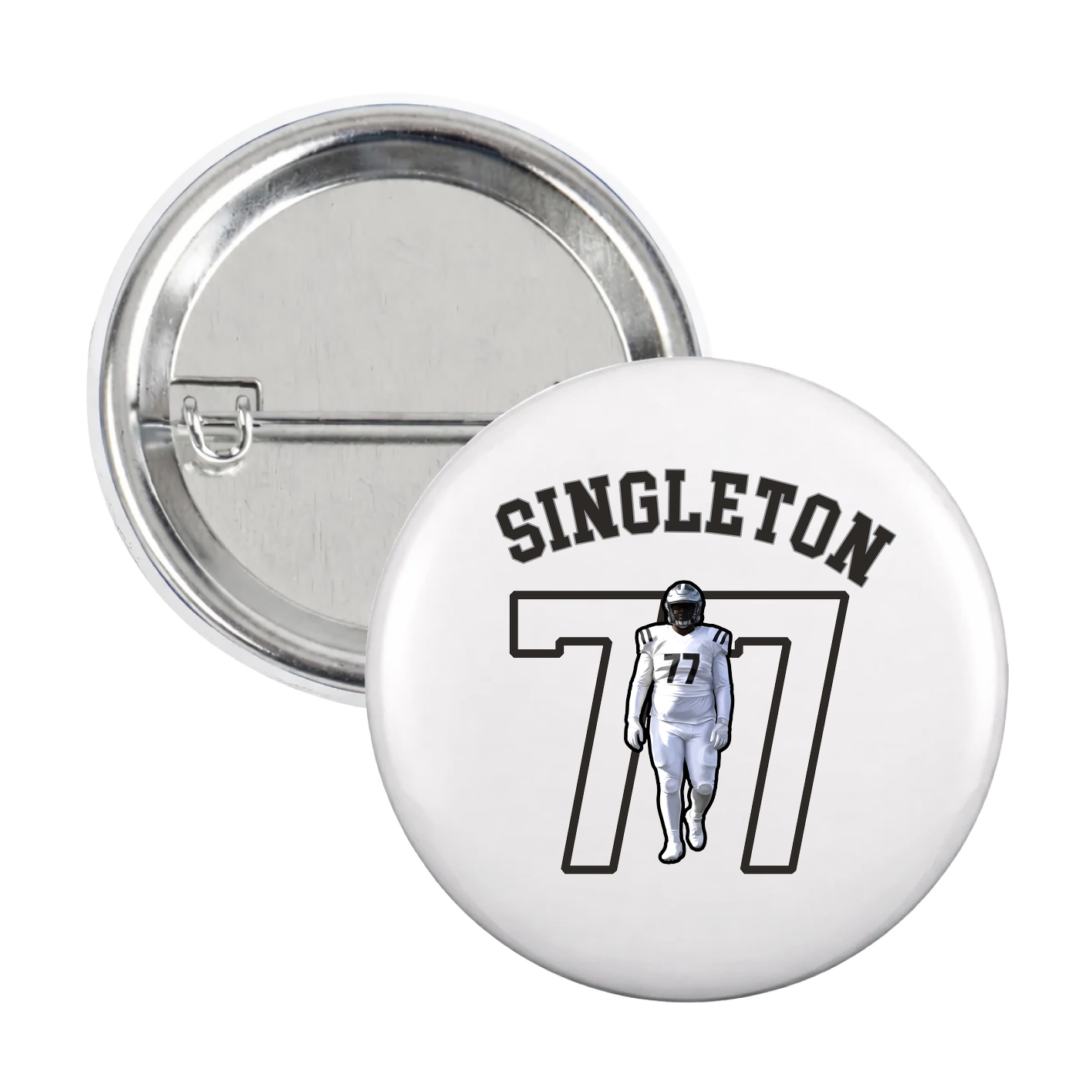 Game Day Button — Shirsey Arch in White
