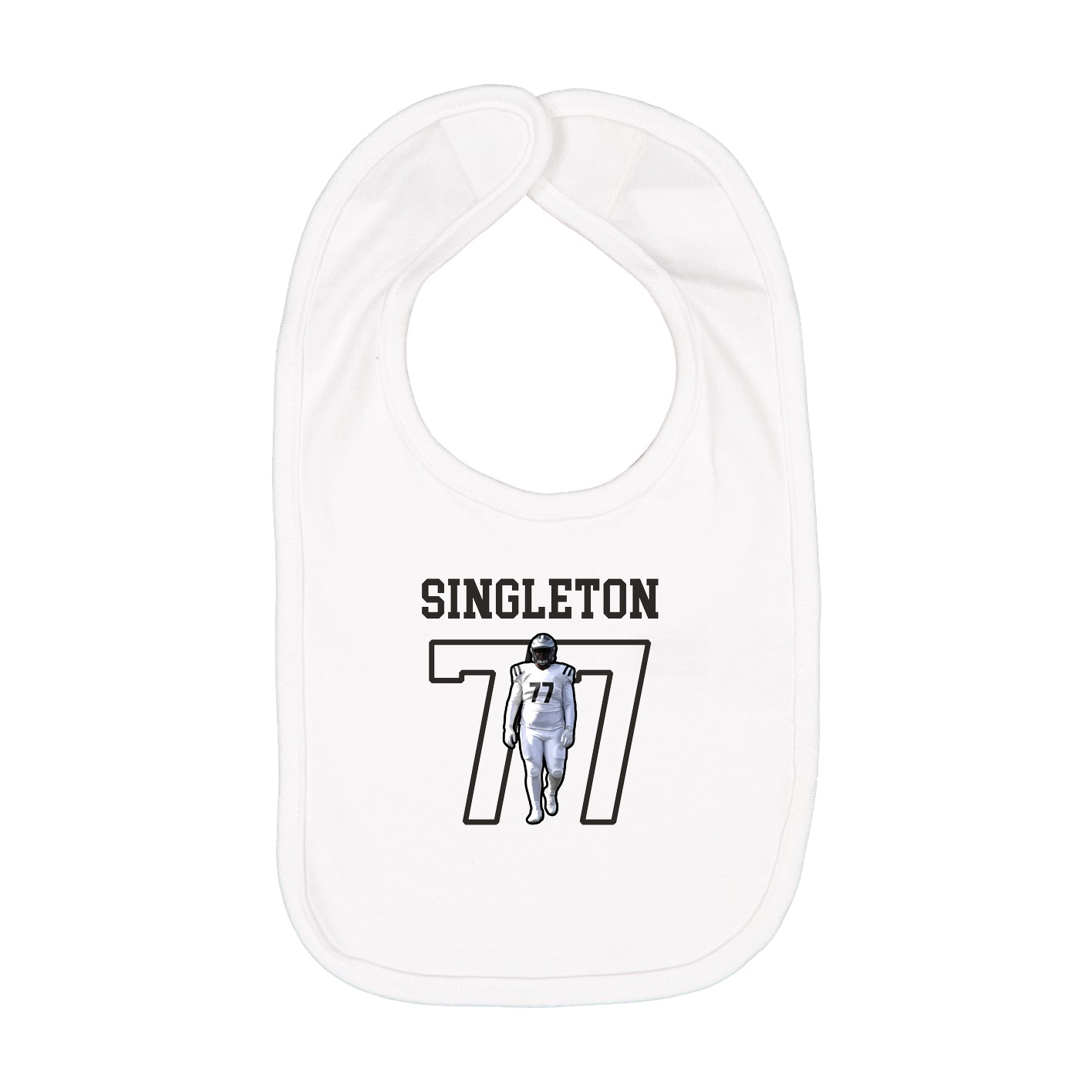 Infant Bib — Shirsey in White