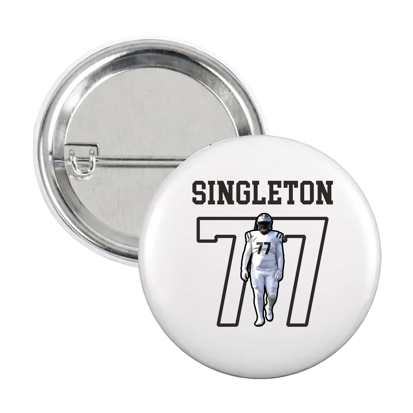 Game Day Button — Shirsey in White