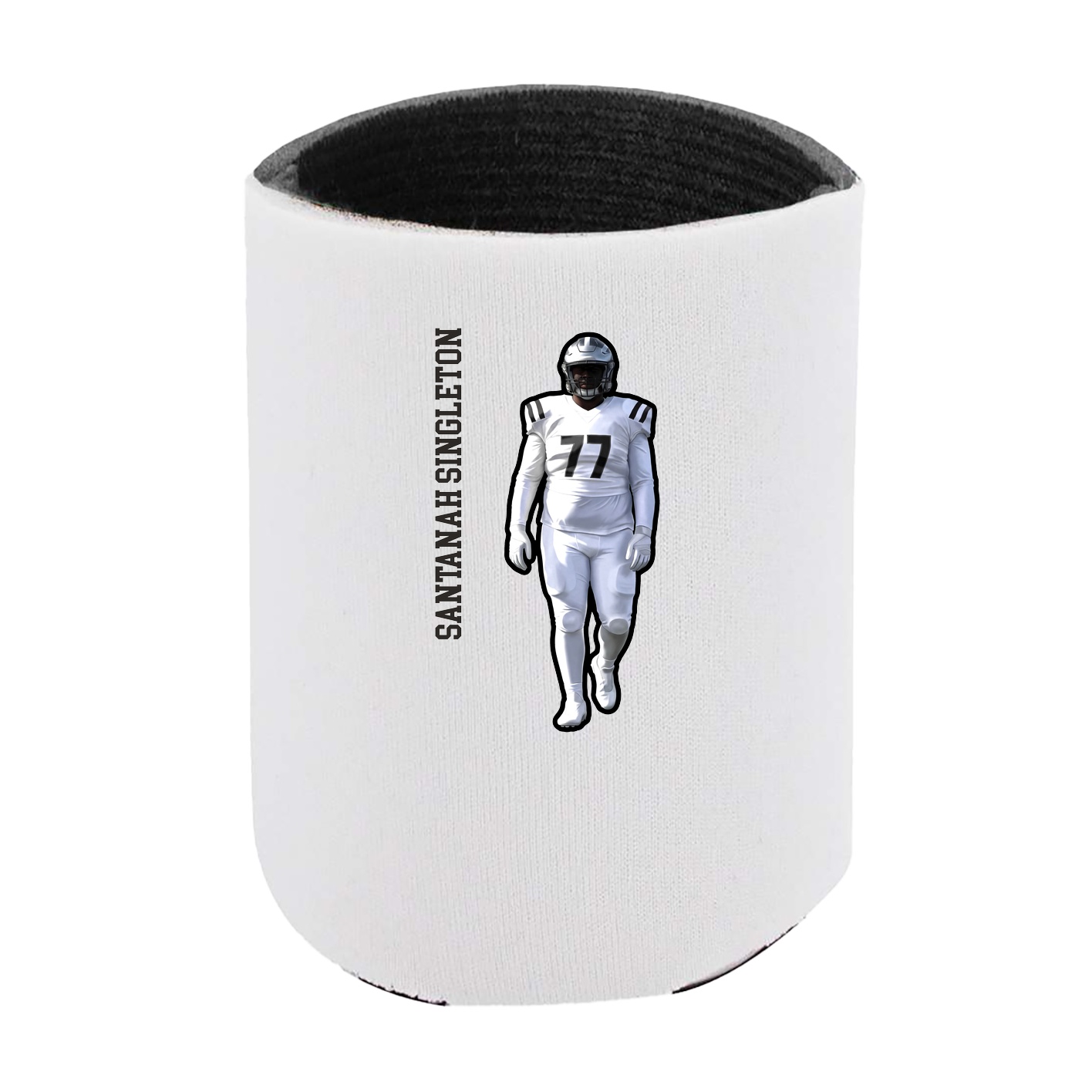 Can Holder — Name Vertical in White