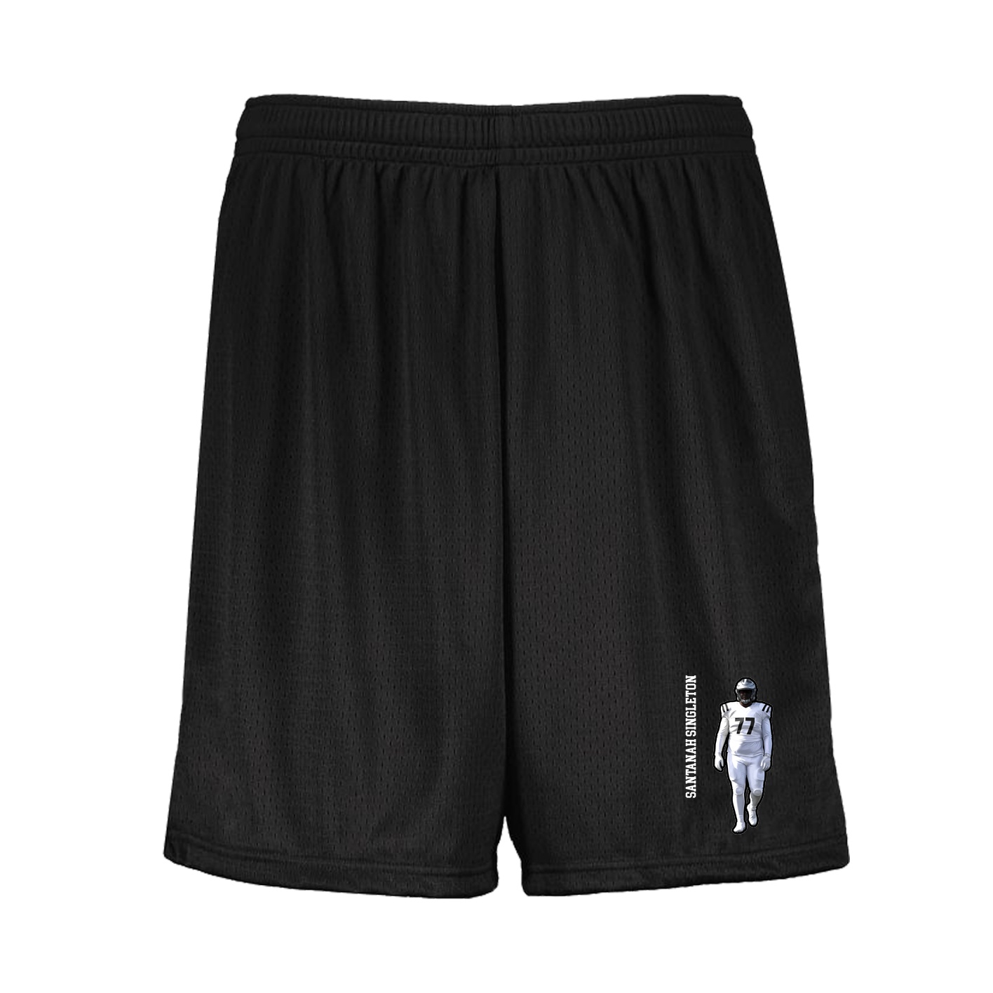 Shorts — Name Vertical in Black