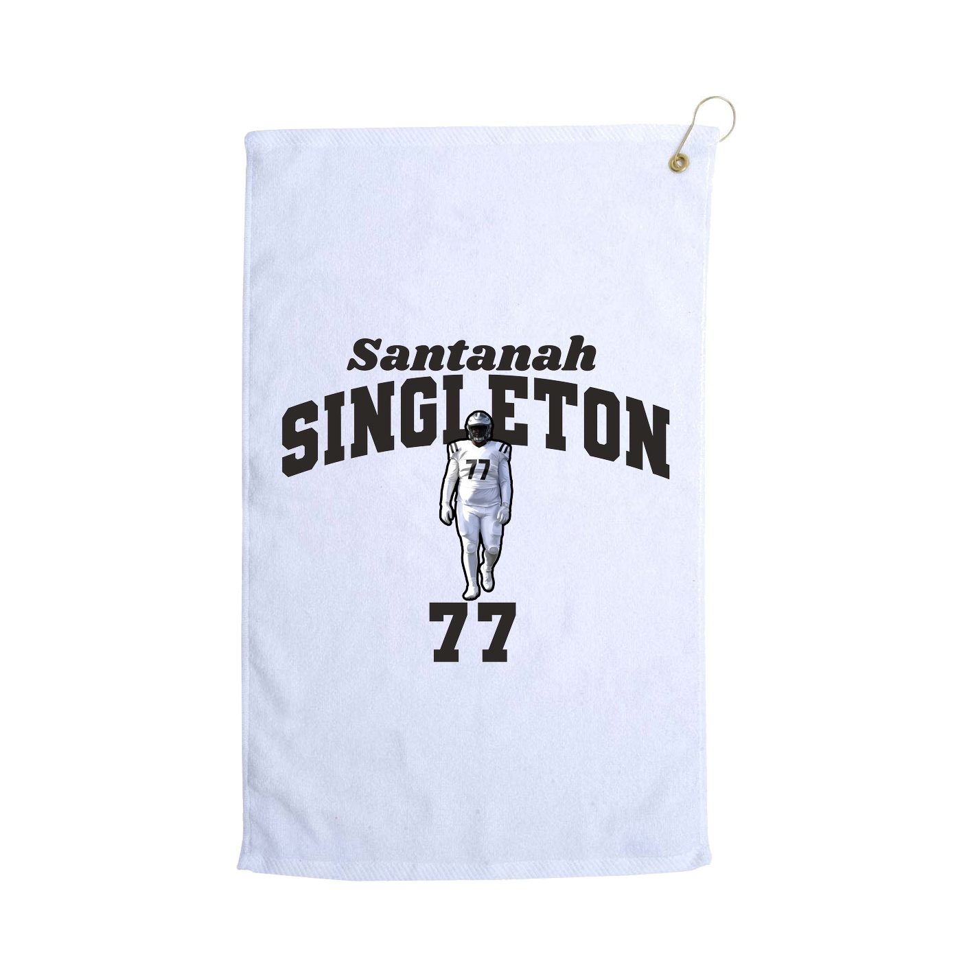 Golf Towel — Signature Arch in White