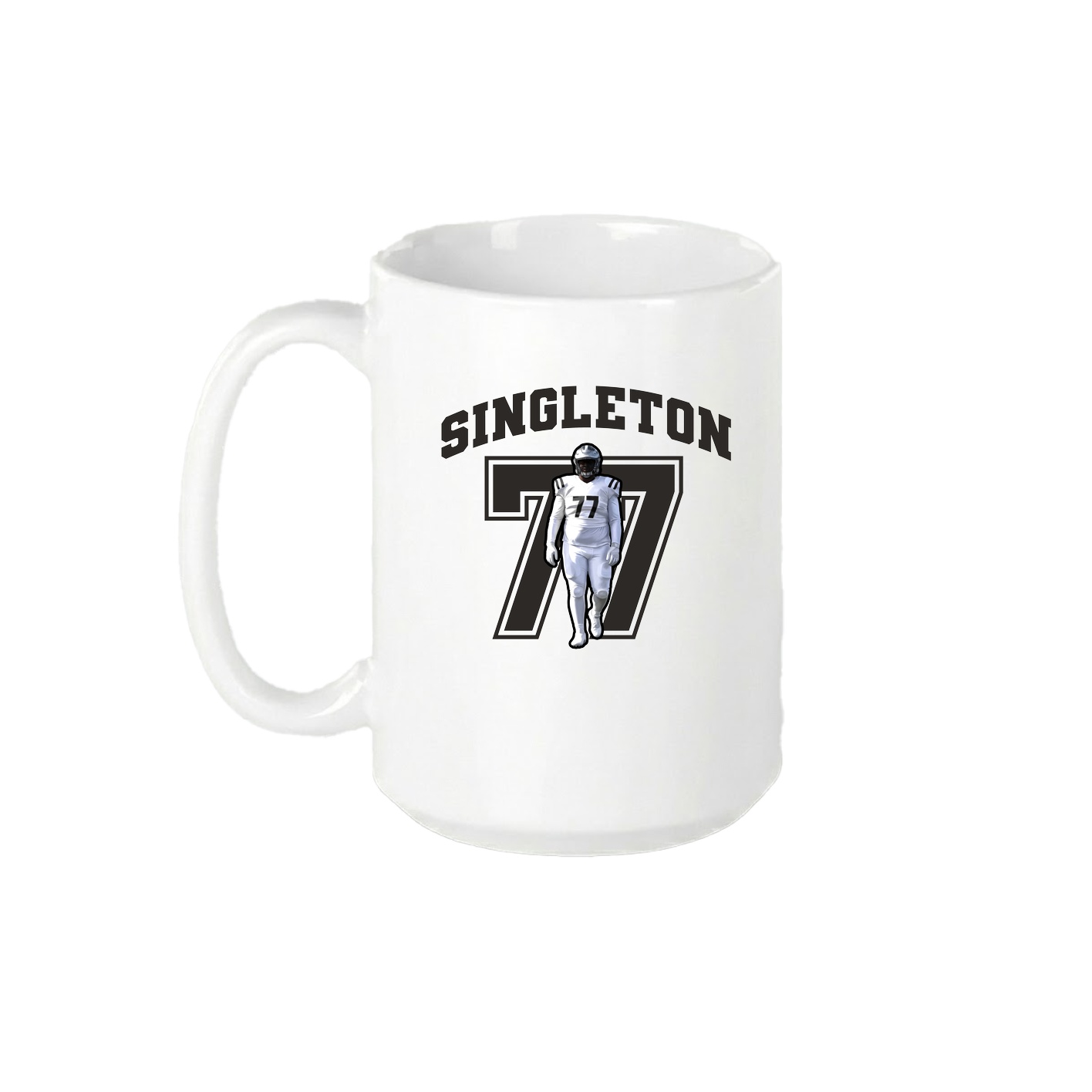 15oz Coffee Mug — Number in White
