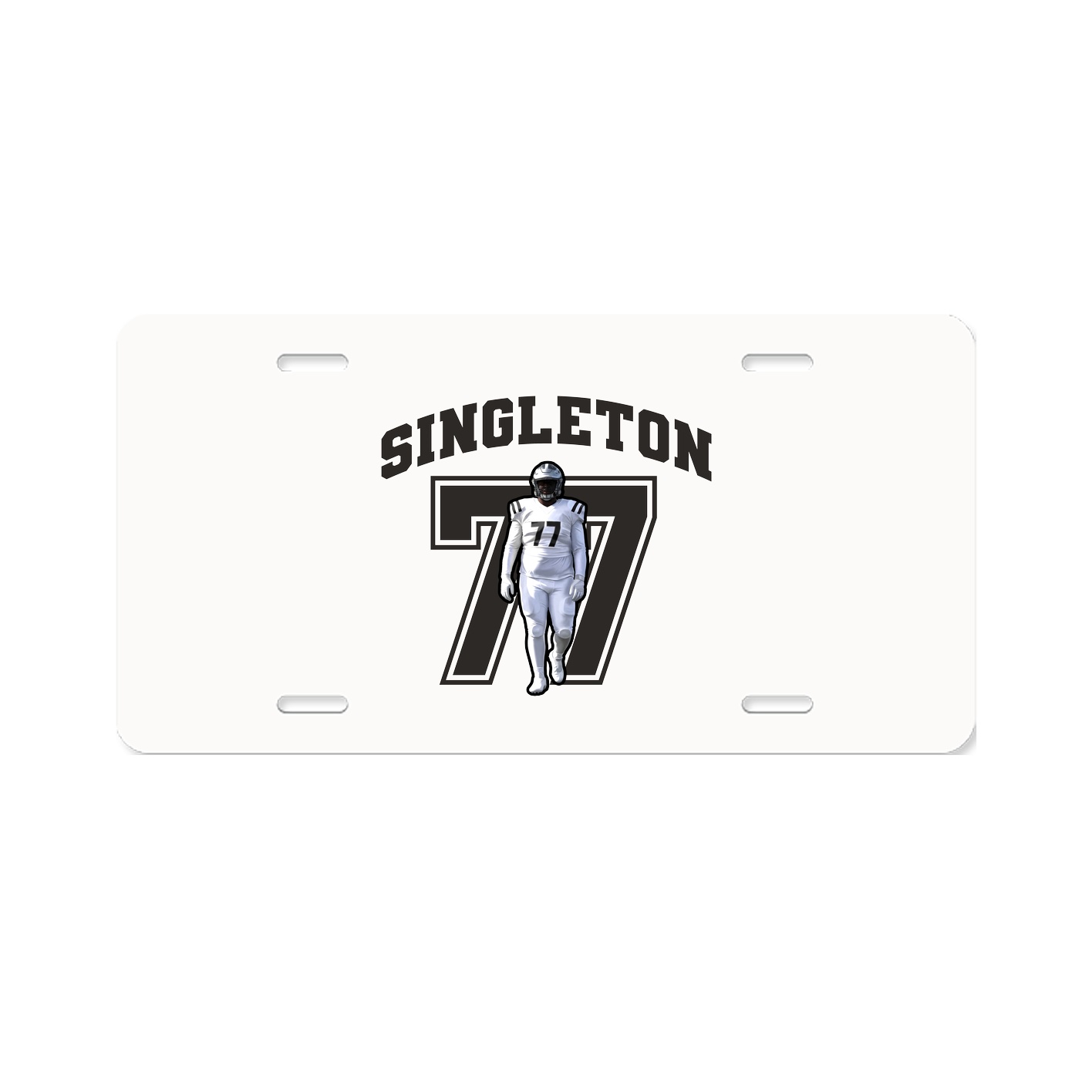 License Plate — Number in Classic